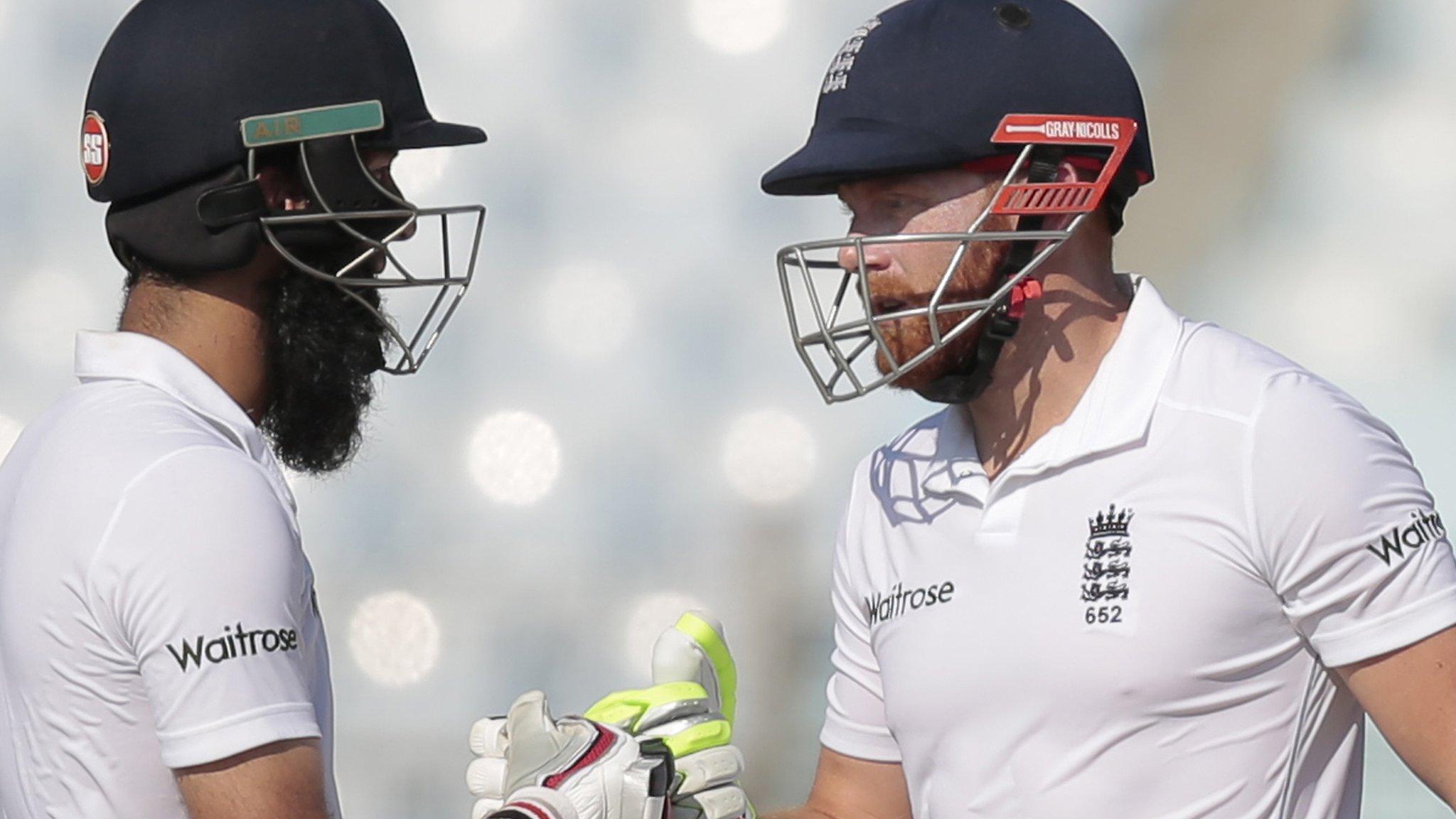 England batsmen Moeen Ali and Jonny Bairstow struck important fifties