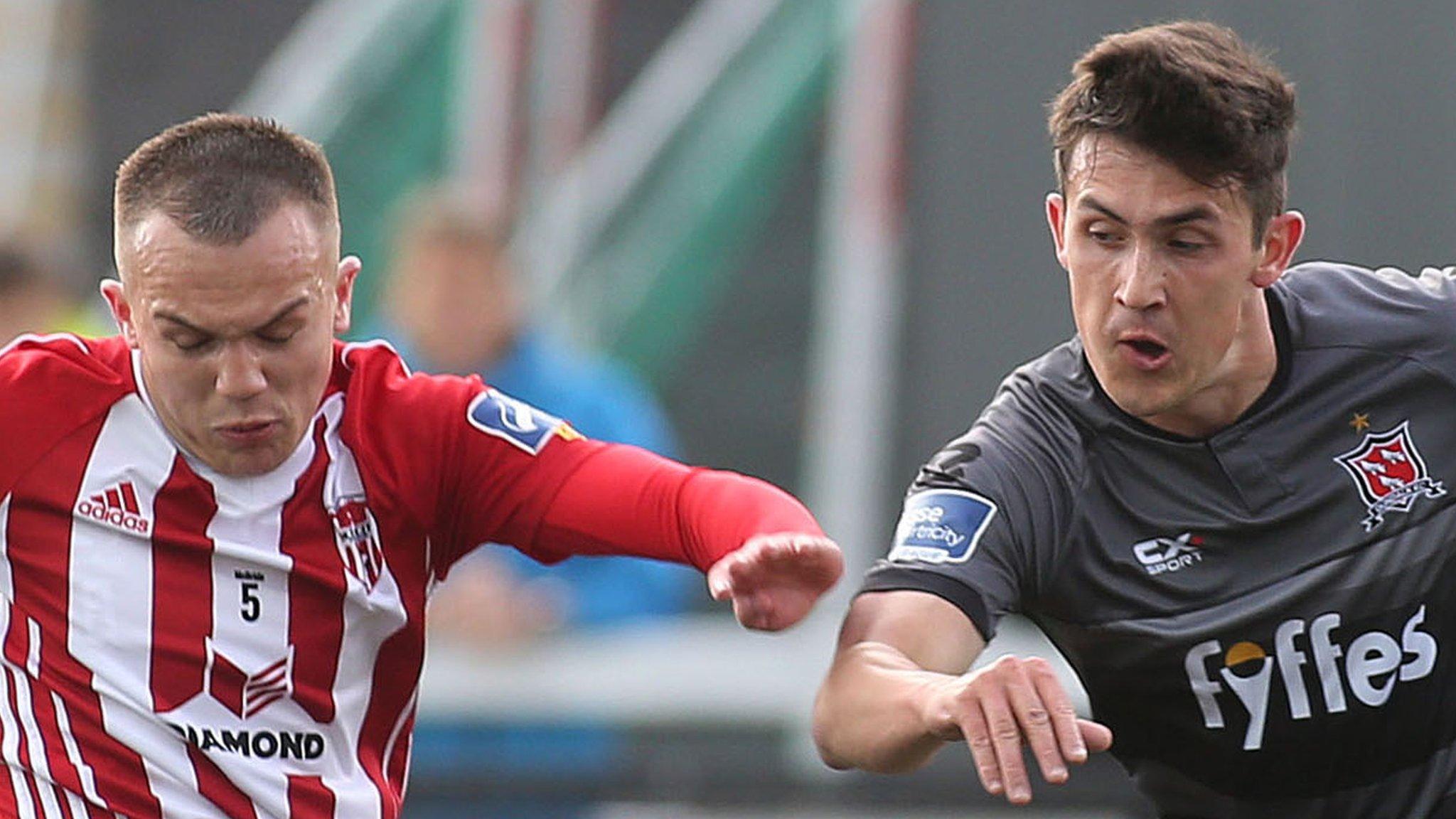 Rory Hale of Derry and Dundalk's Jamie McGrath