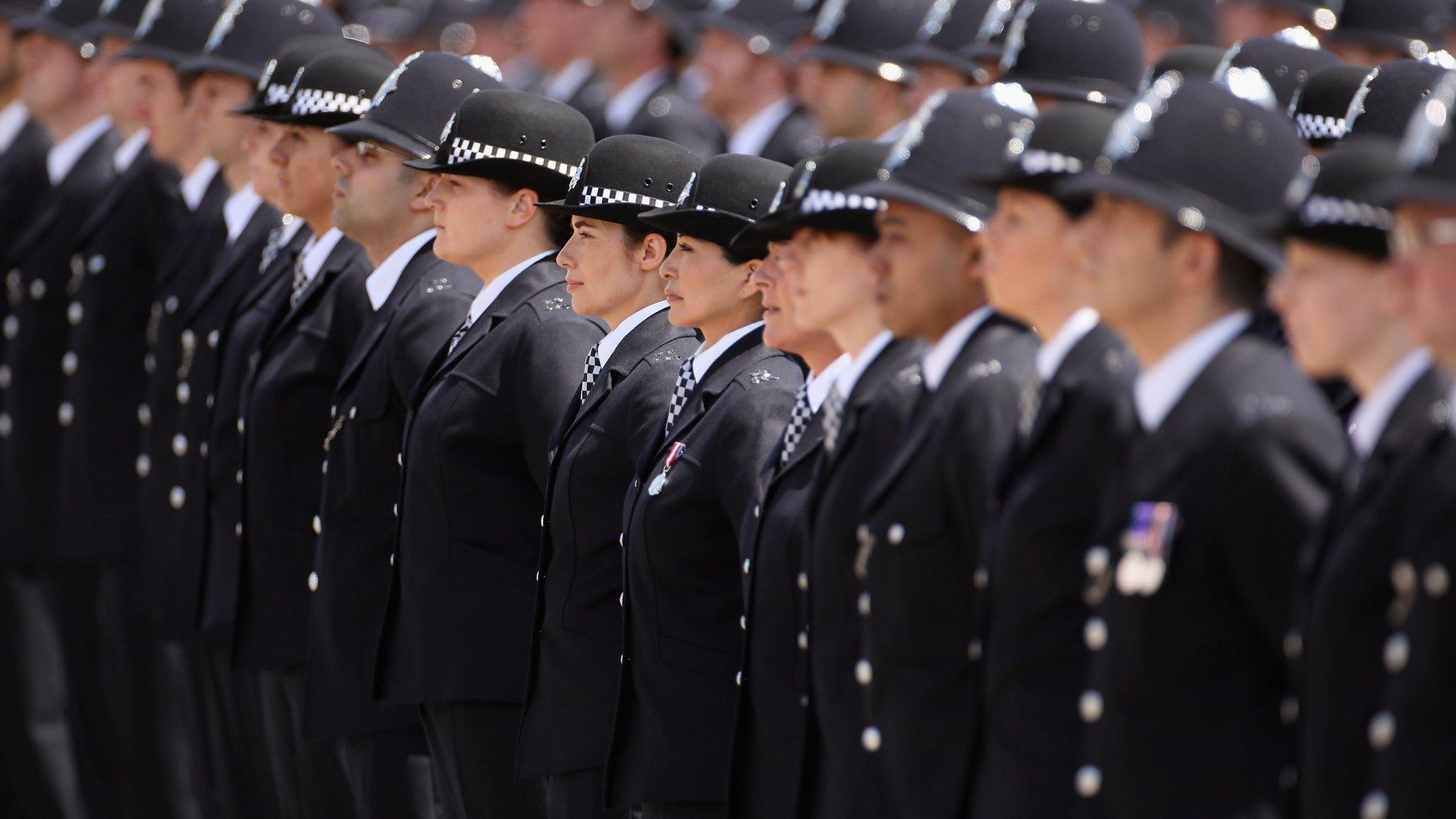 Police at passing out parade