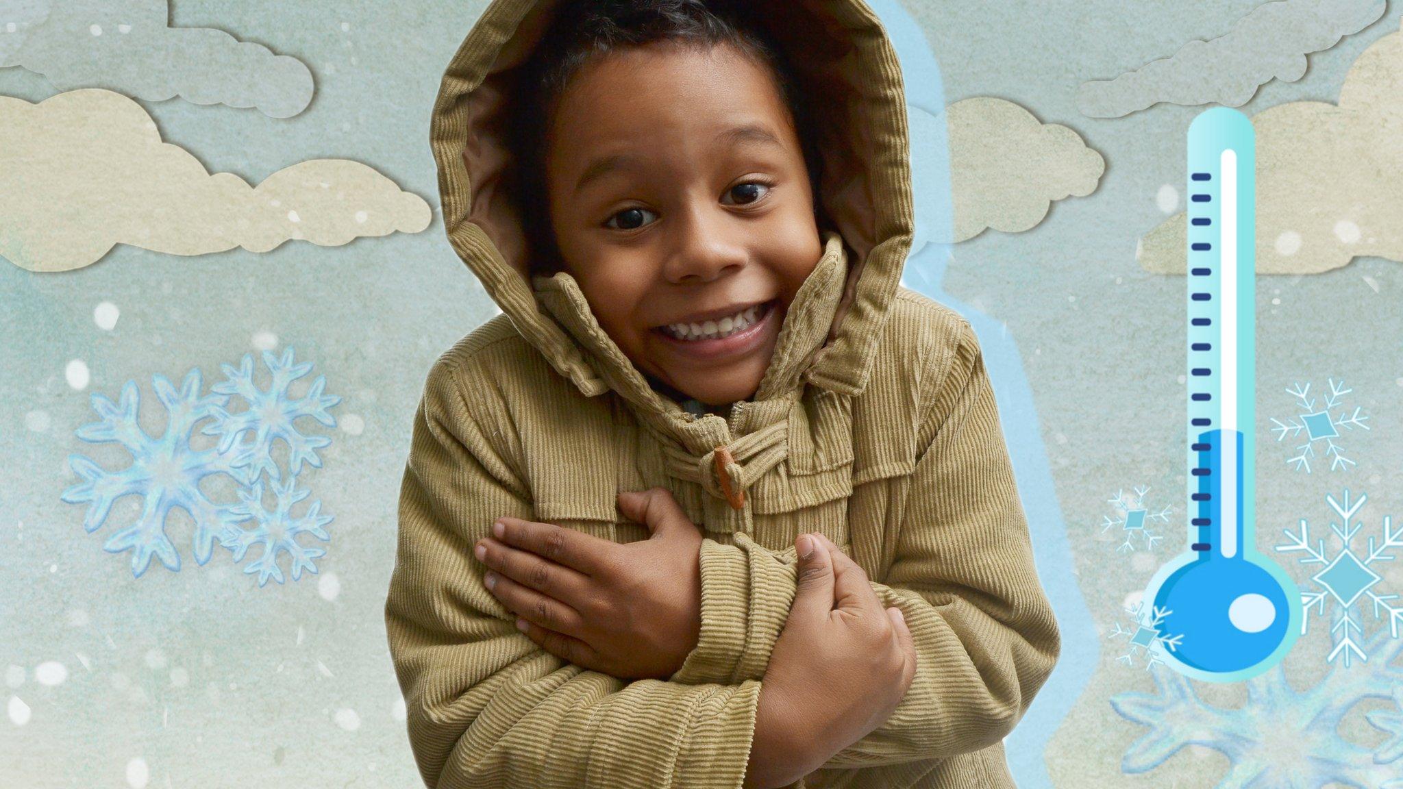 Child shivering.