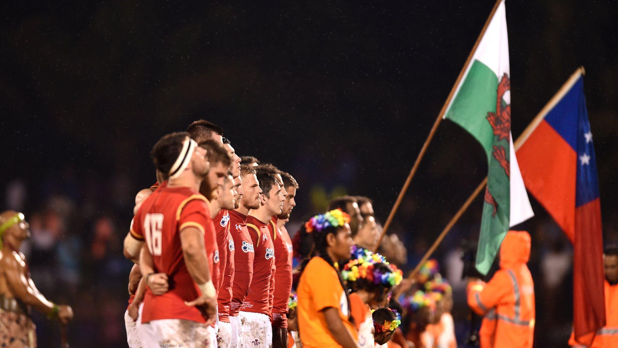 Wales team line-up pre-Samoa