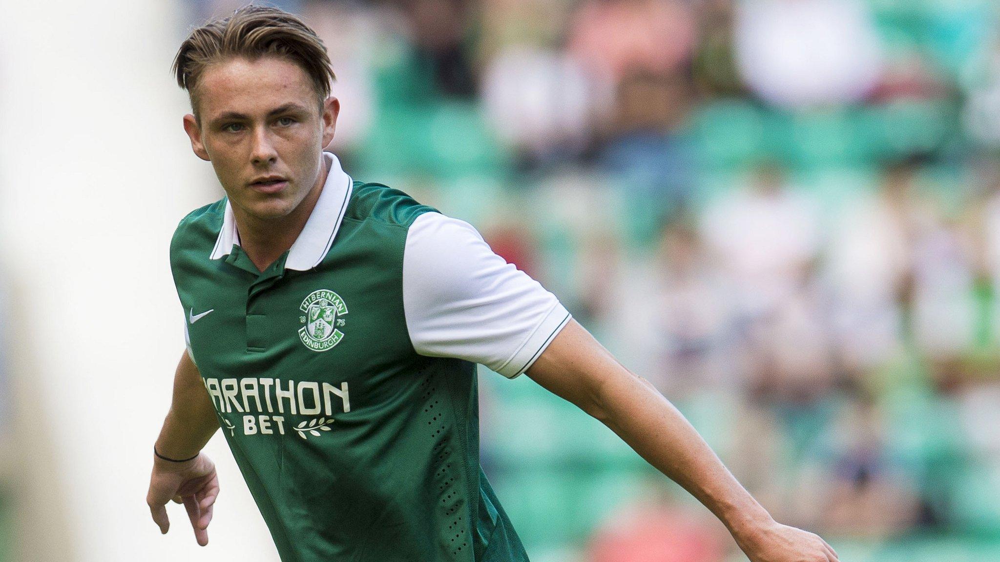 Hibernian midfielder Scott Allan