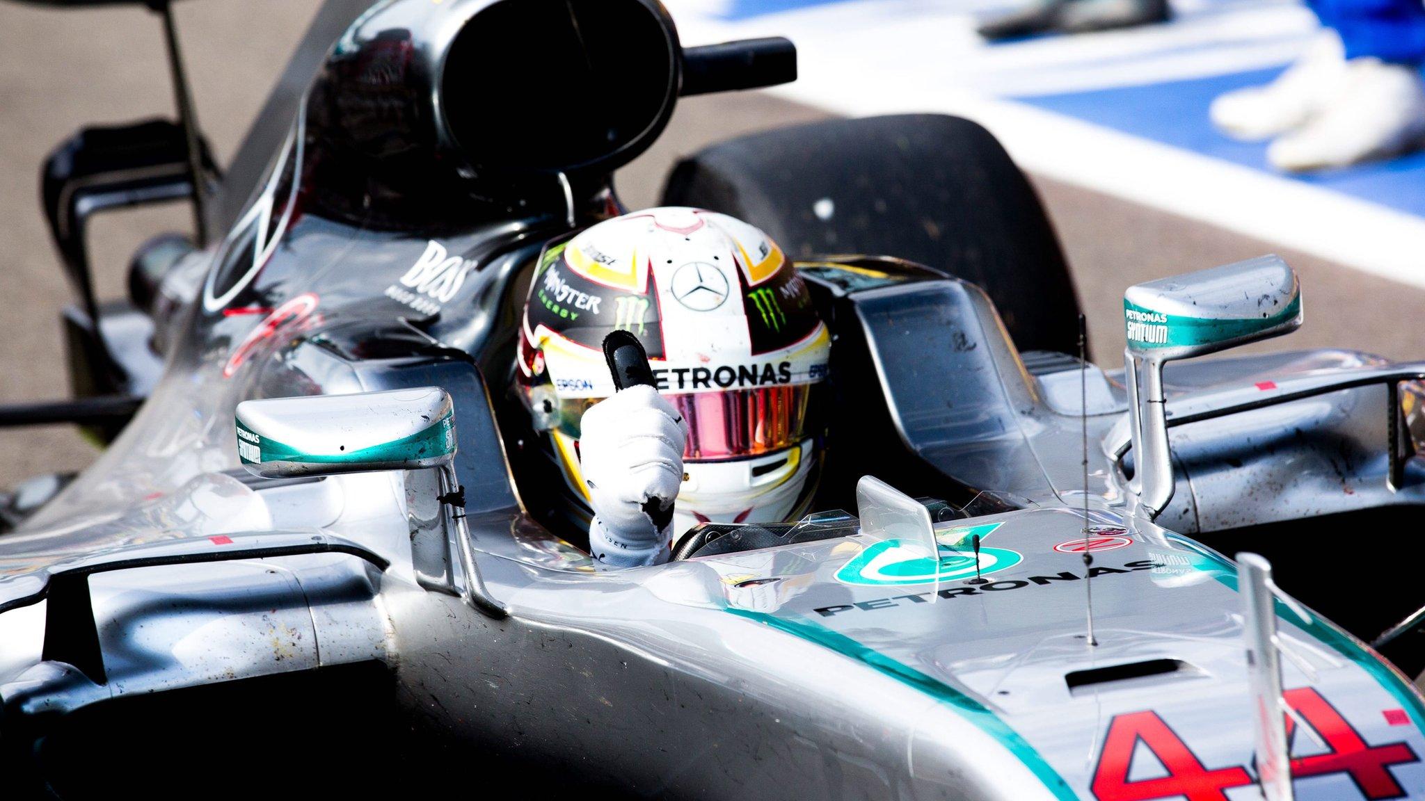 Mercedes F1 driver Lewis Hamilton