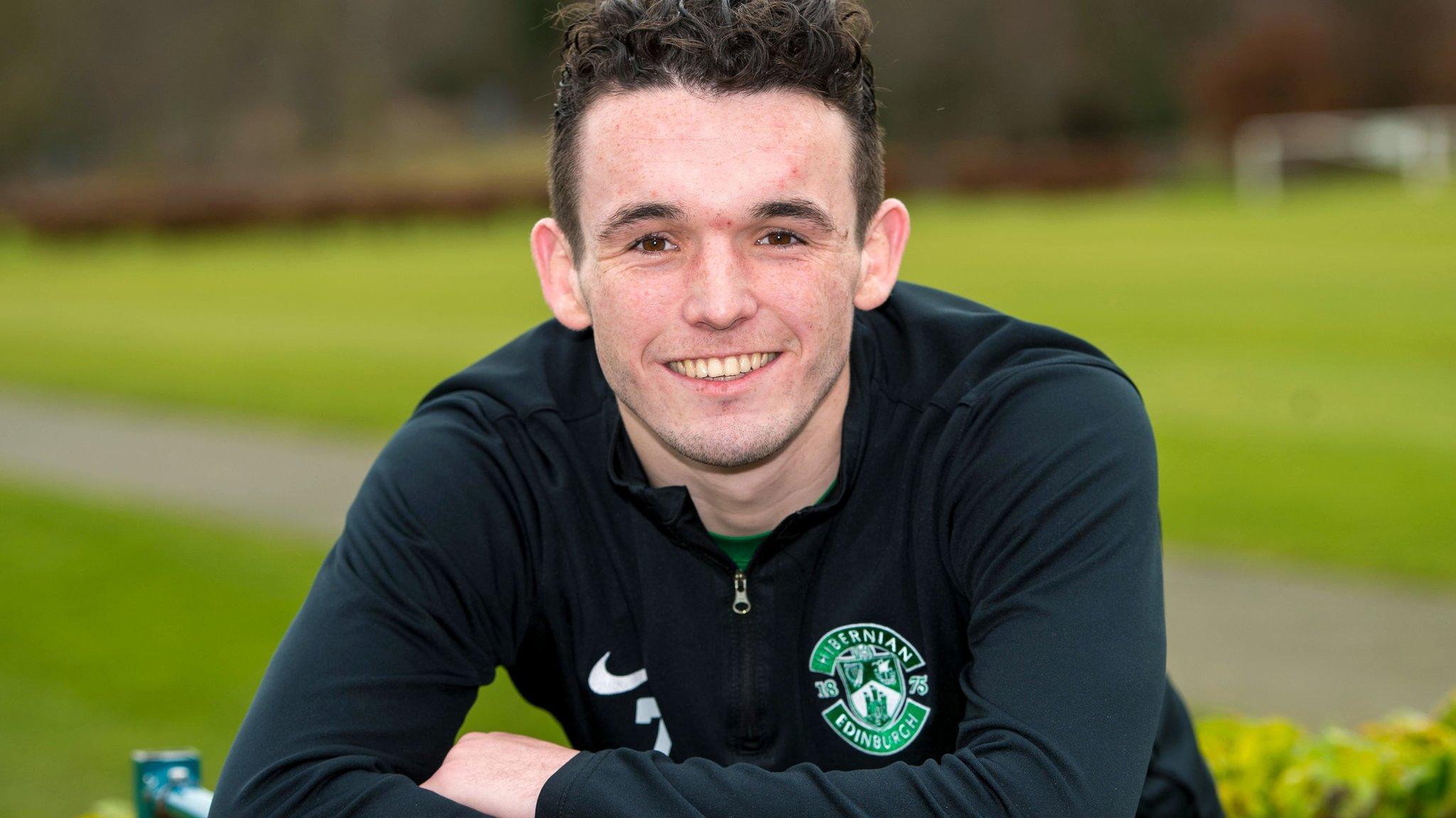 Hibernian midfielder John McGinn