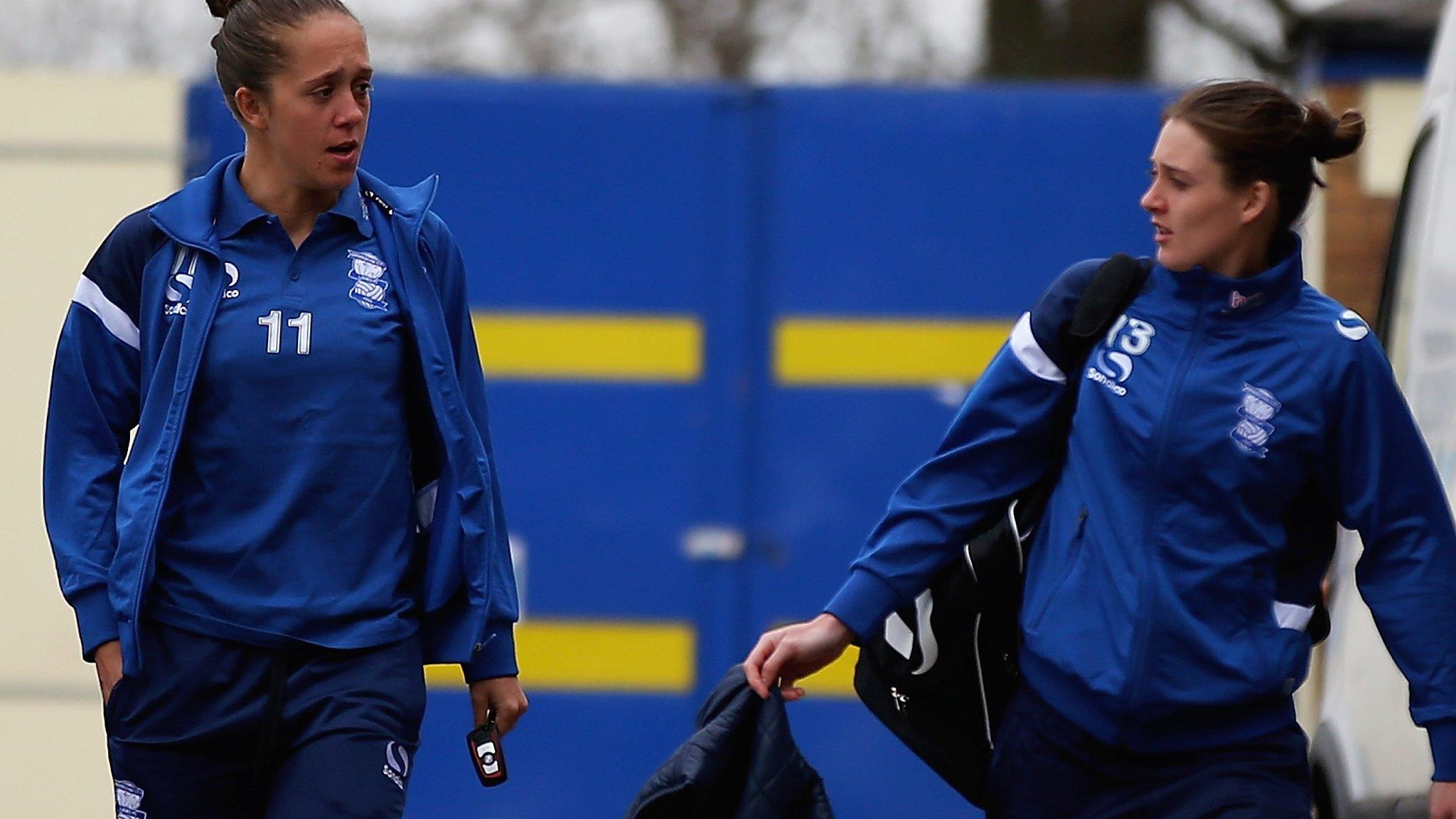 Birmingham City Ladies duo Jade Moore (left) and Jo Potter