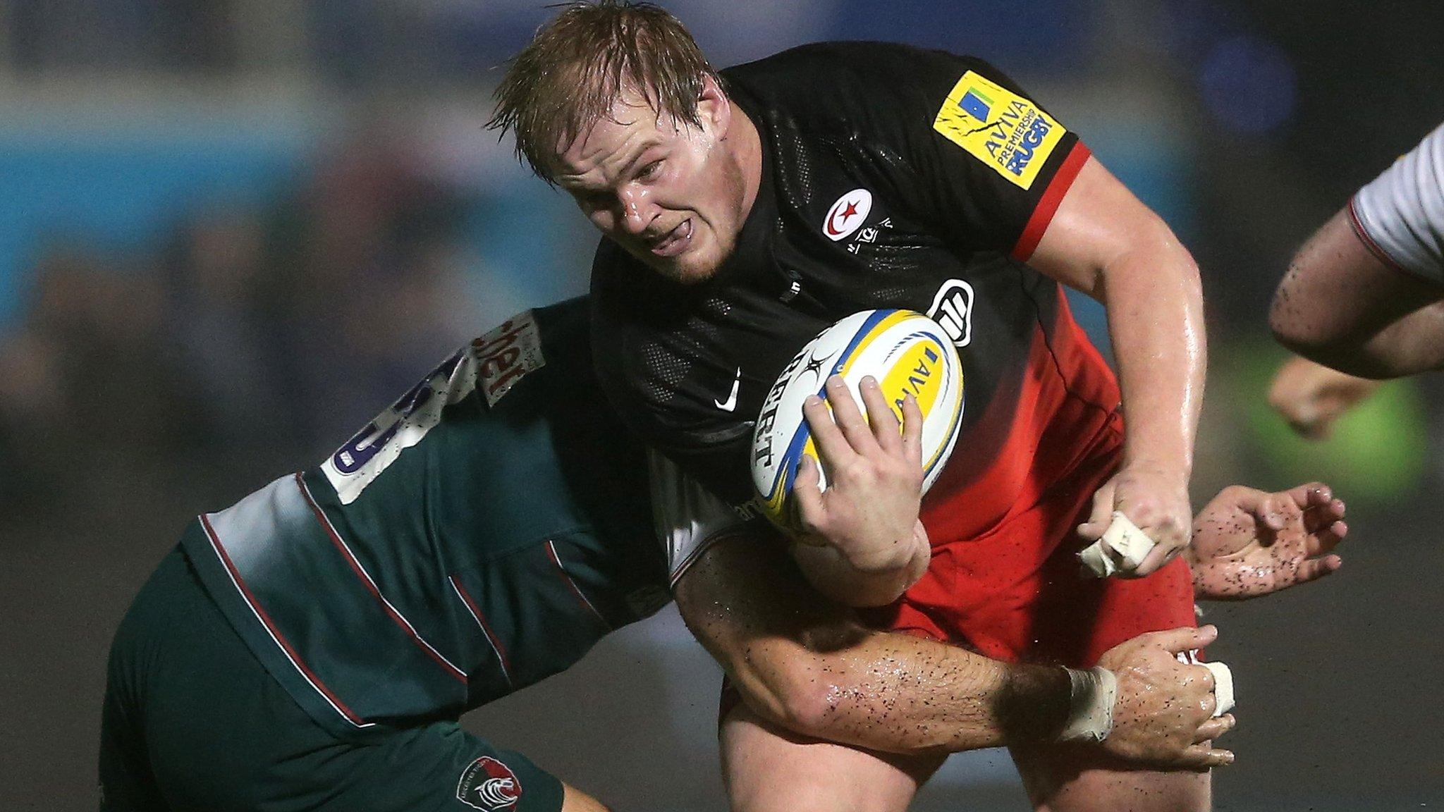 Saracens prop Rhys Gill