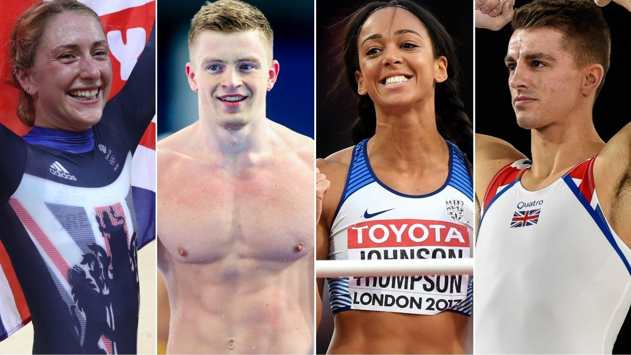 Laura Kenny, Adam Peaty, Katarina Johnson-Thompson and Max Whitlock