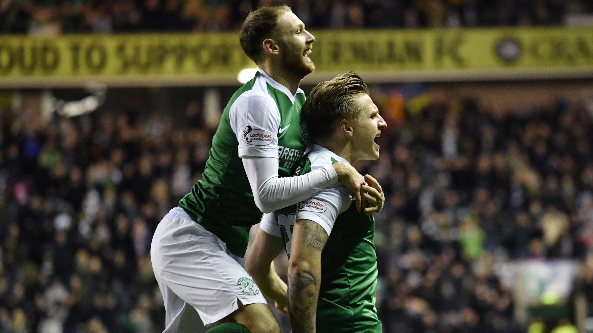 Jason Cummings celebrates