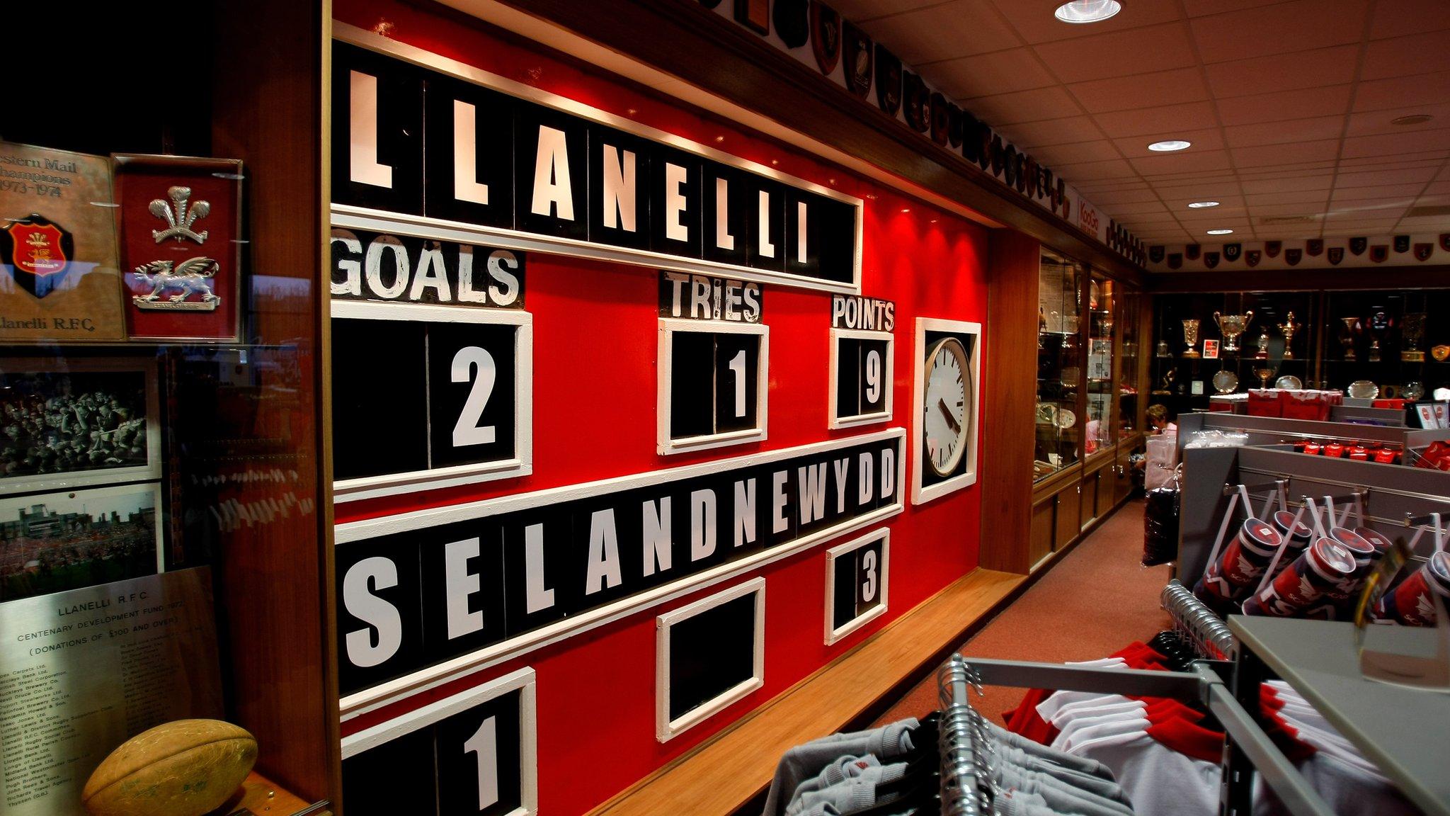 The original Stradey Park scoreboard