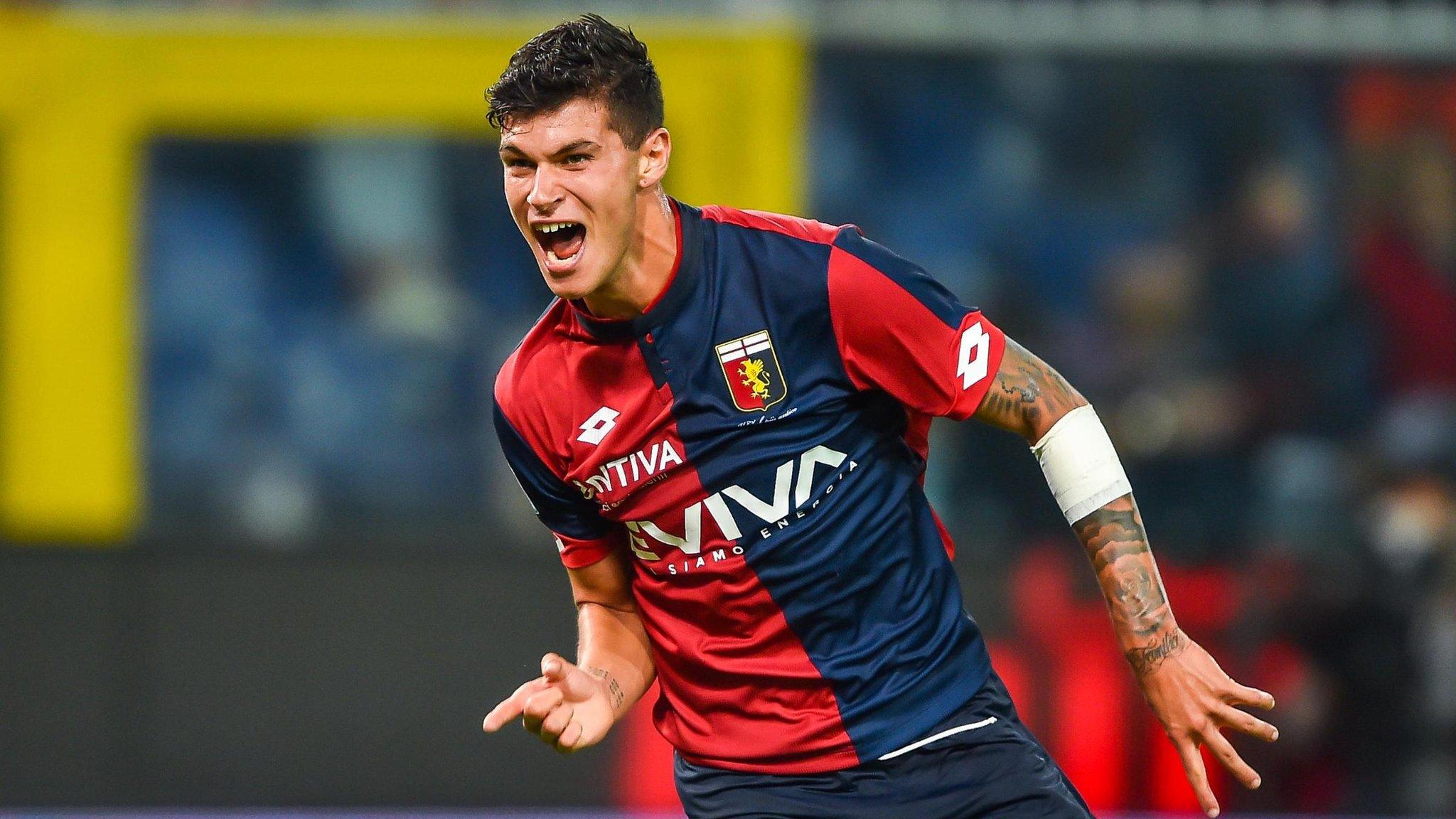 Pietro Pellegri scores against Lazio