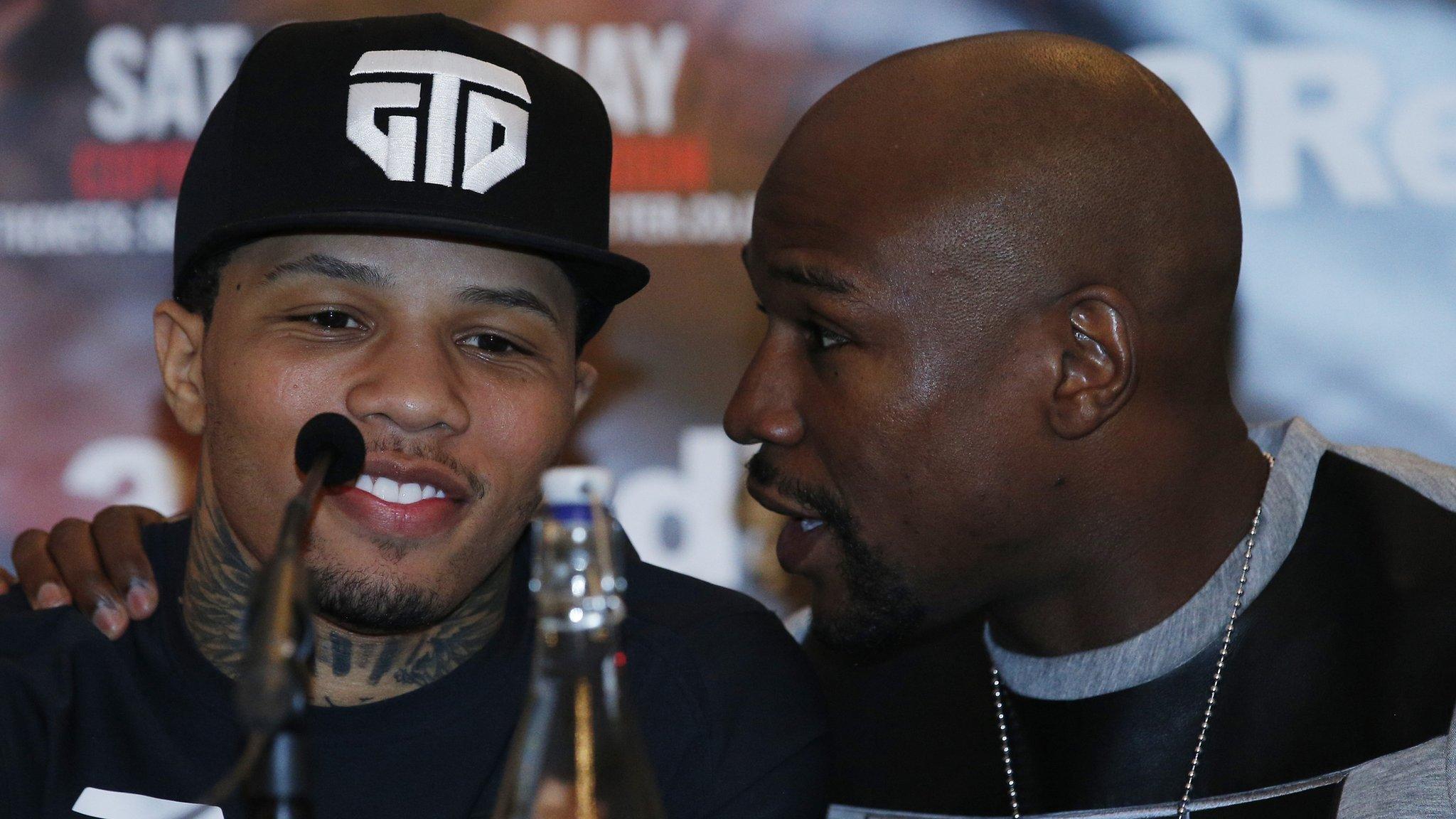 Gervonta Davis and Floyd Mayweather