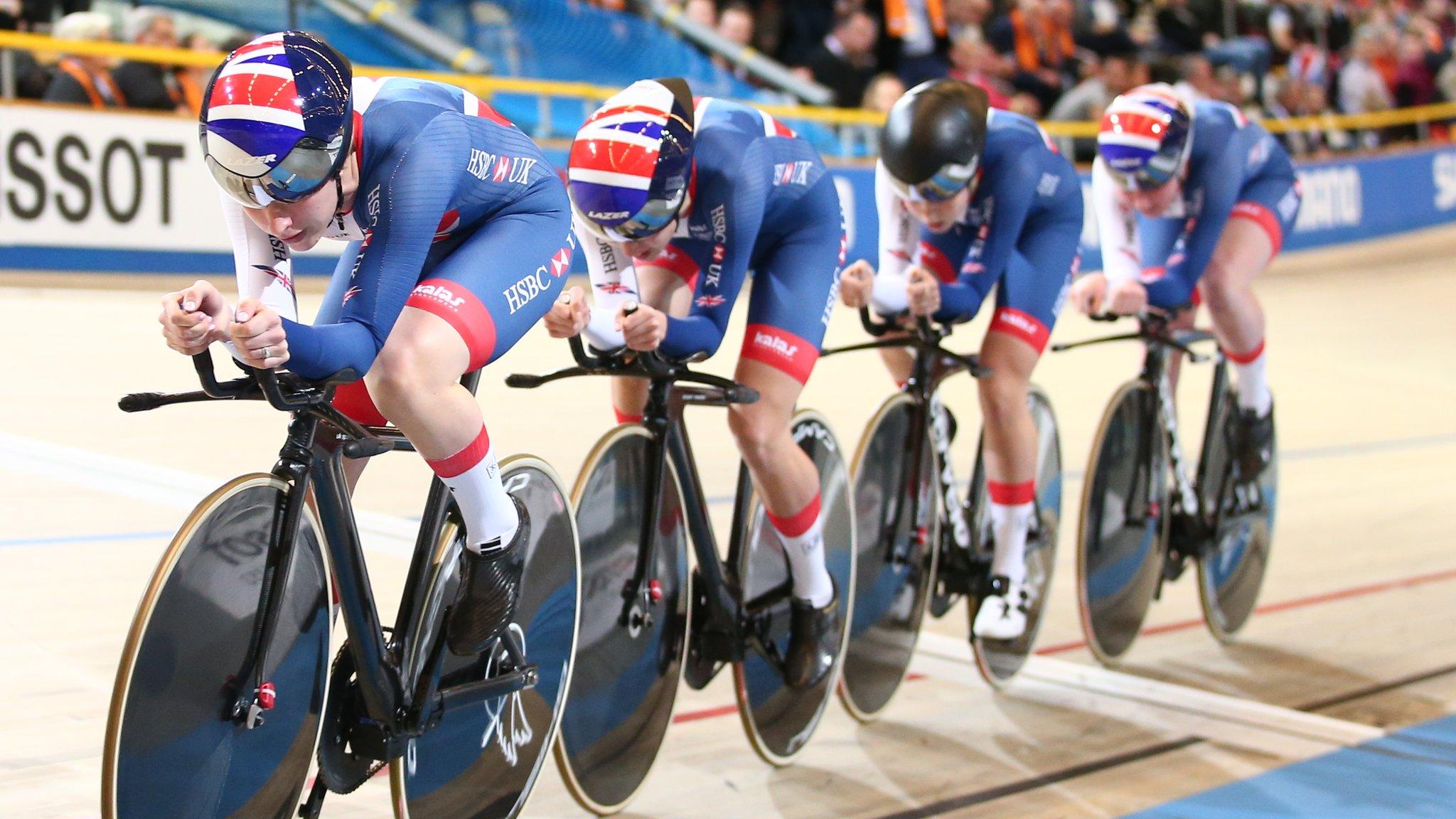 Britain win team pursuit silver