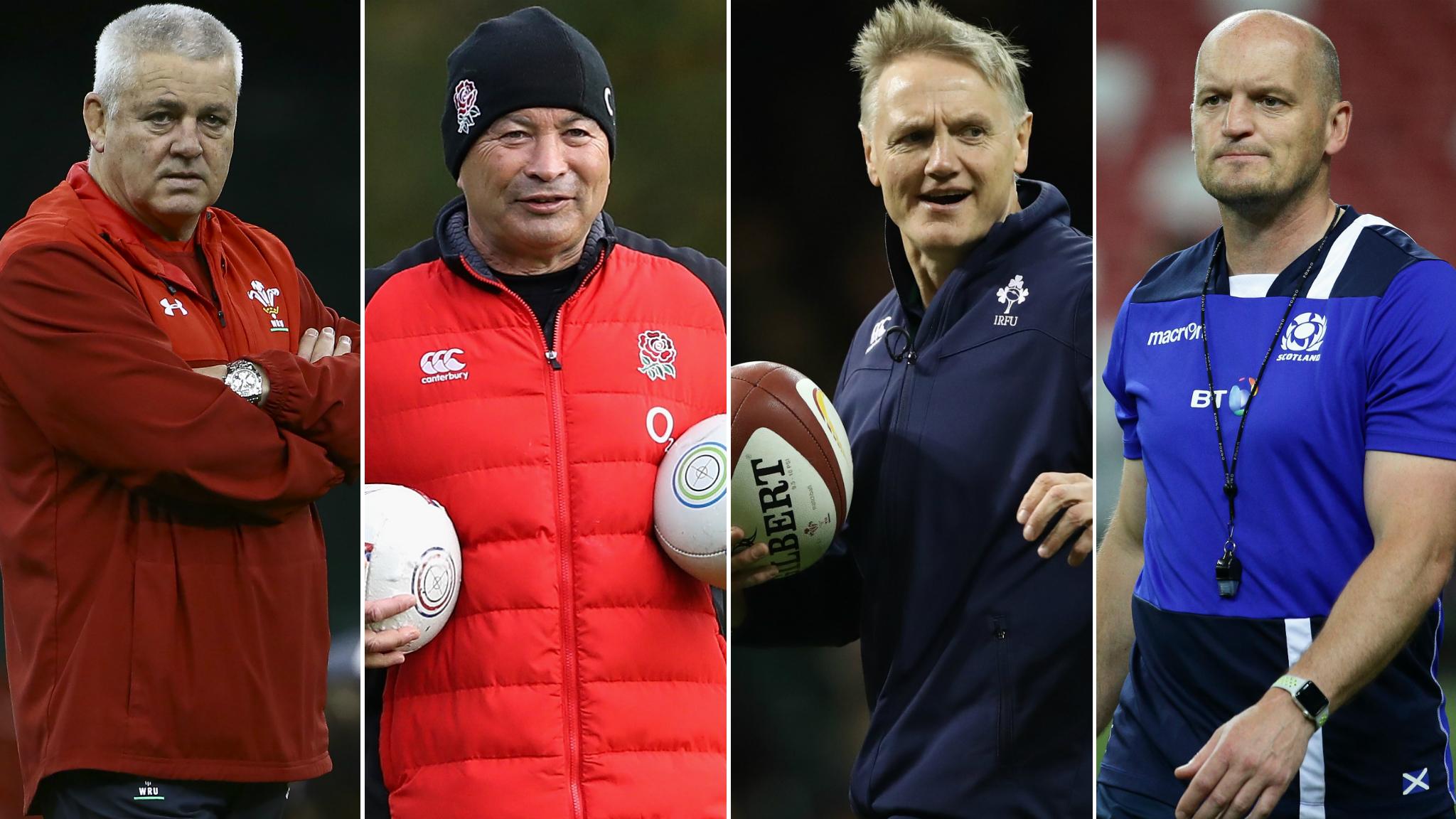 Warren Gatland, Eddie Jones., Joe Schmidt, Gregor Townsend