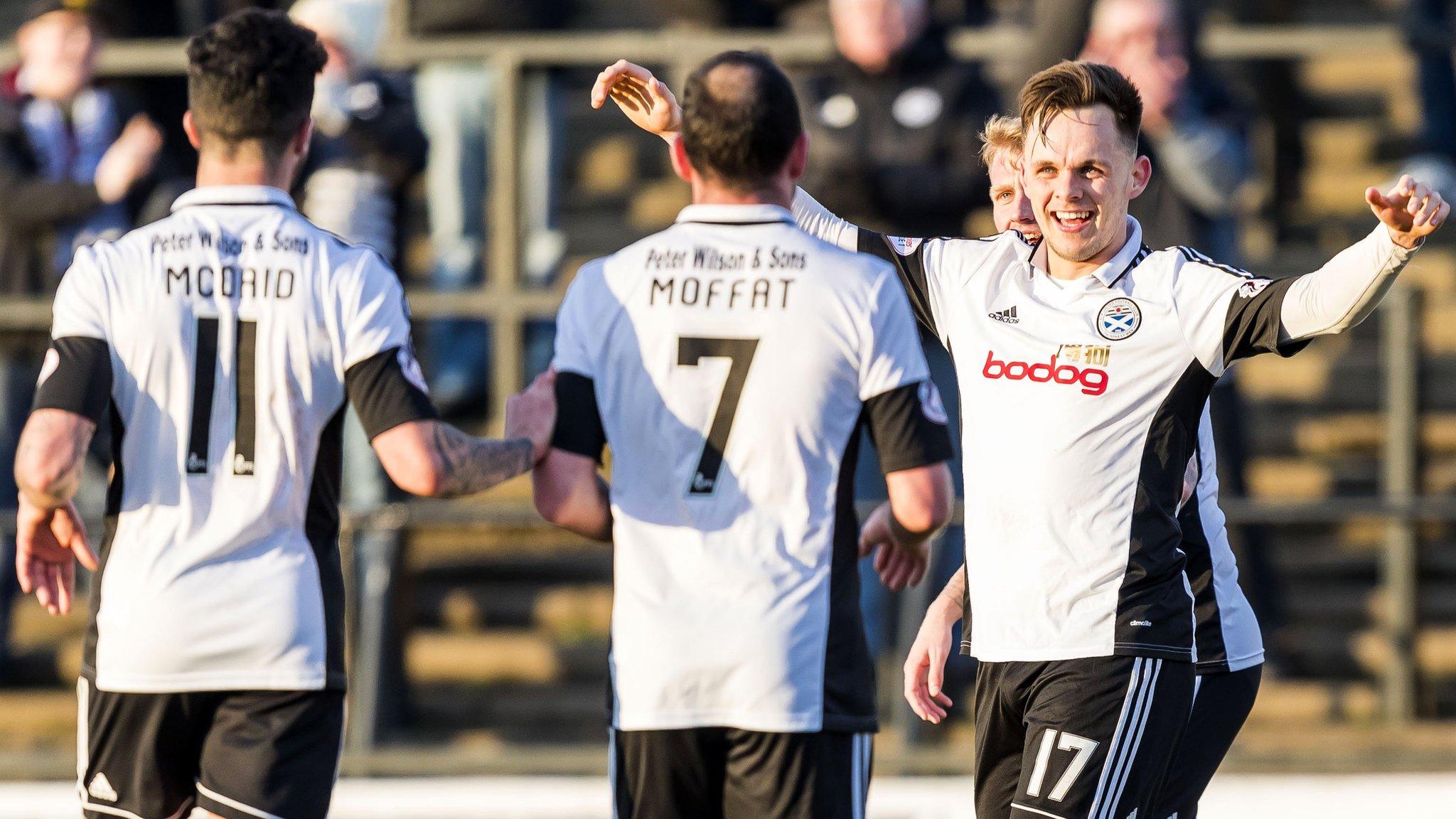 Ayr United celebrate