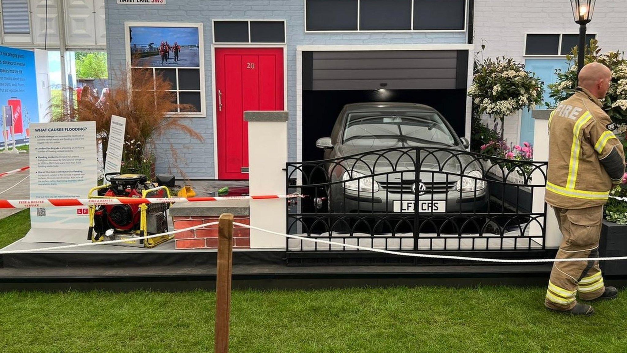 LFB flood exhibit at Chelsea Flower Show