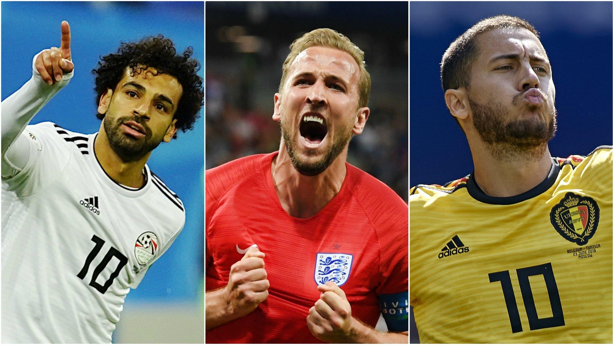 Mo Salah, Harry Kane and Eden Hazard