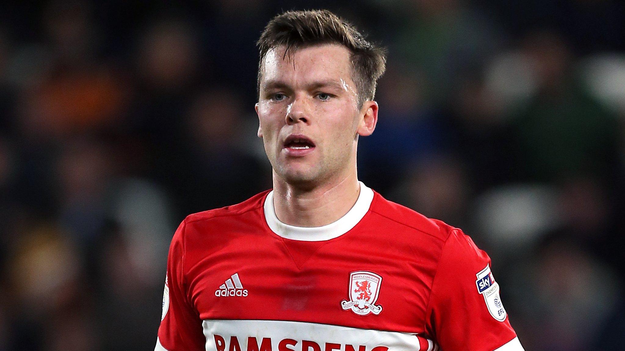 Middlesbrough midfielder Jonny Howson looks on