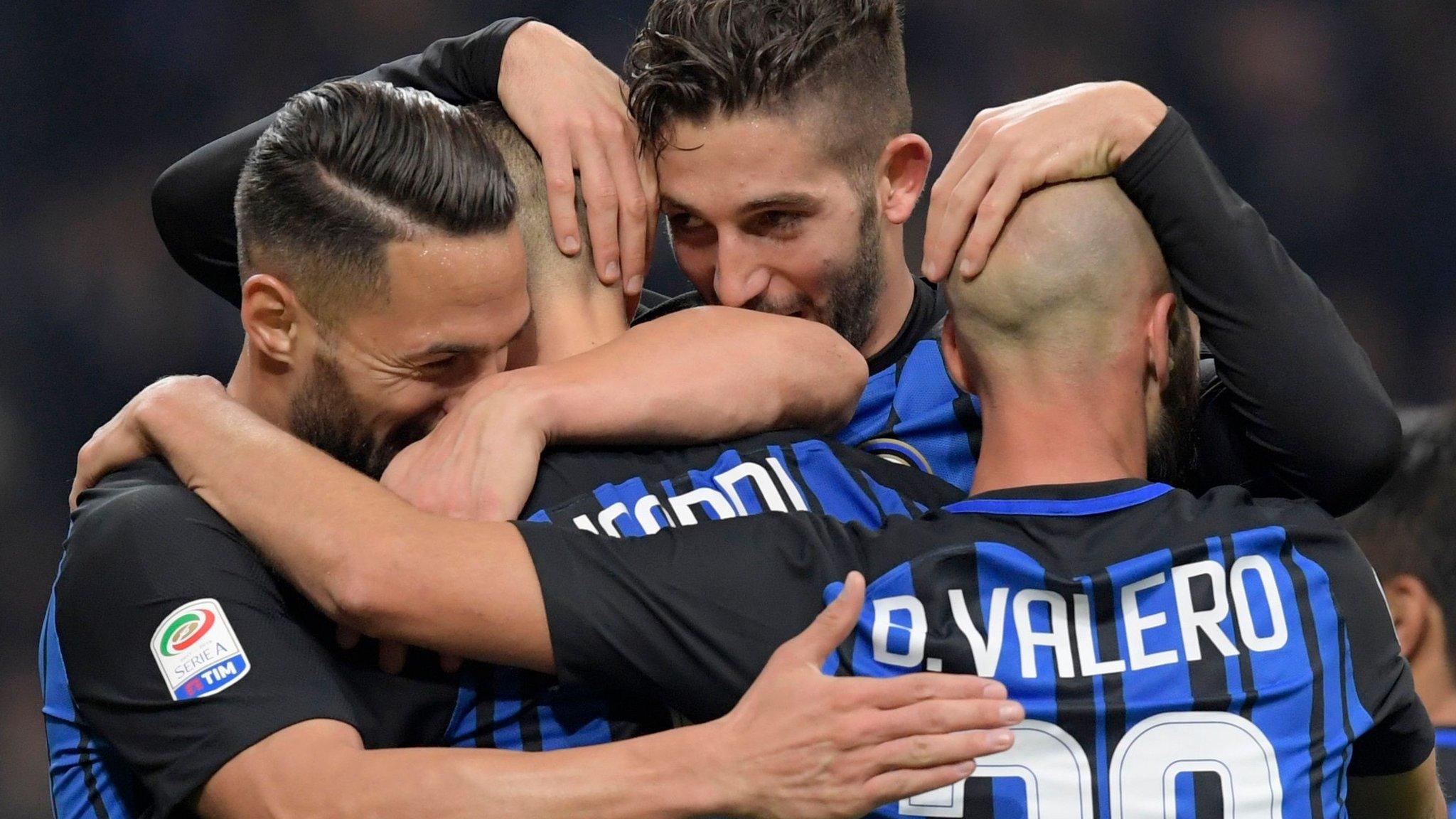 Inter Milan move top of Serie A by beating Sampdoria