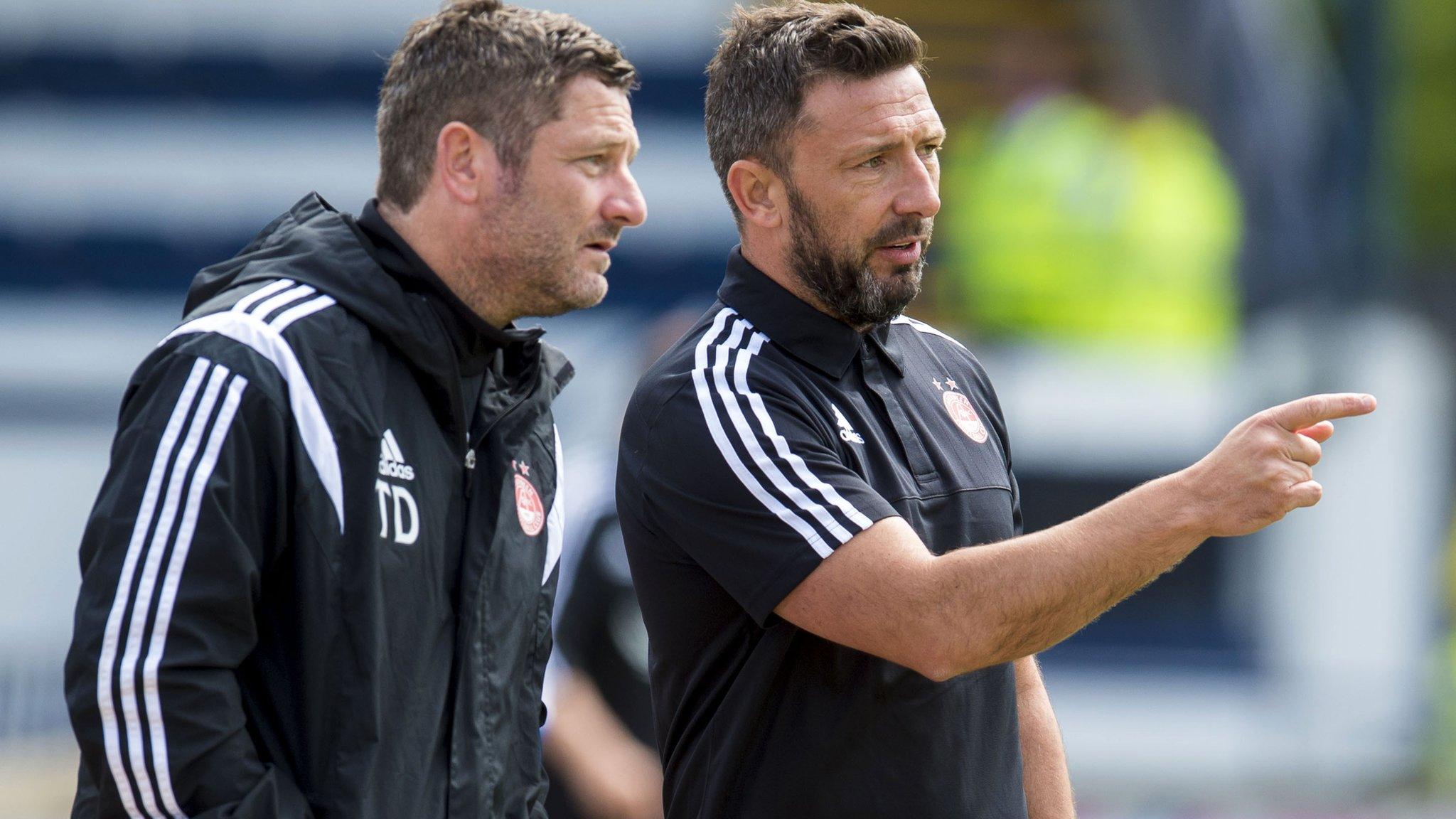 Derek McInnes (right) and his assistant Tony Docherty