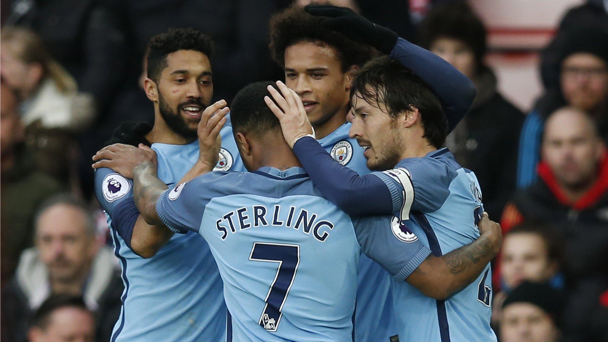 Leroy Sane celebrates