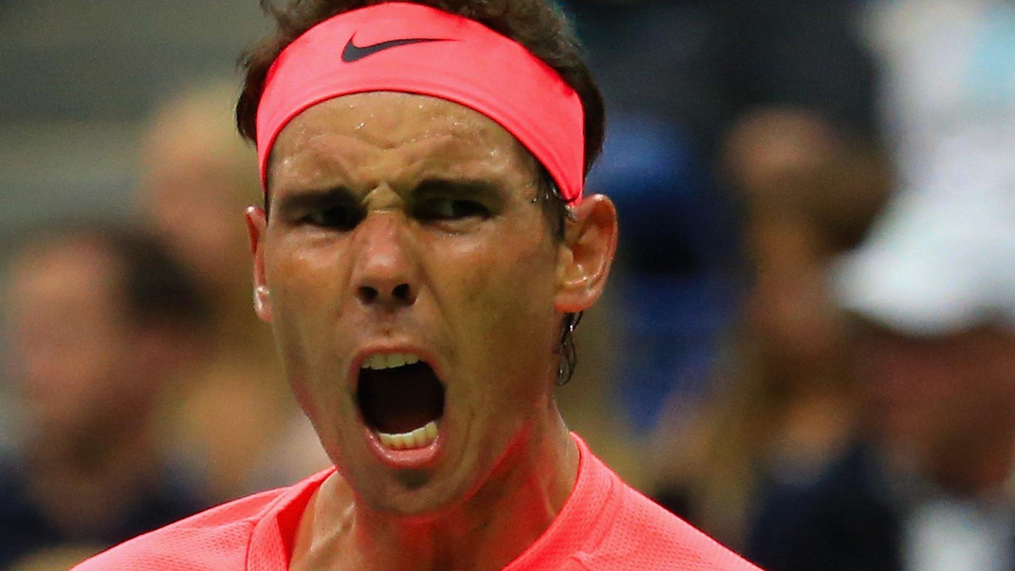 Rafael Nadal of Spain celebrates