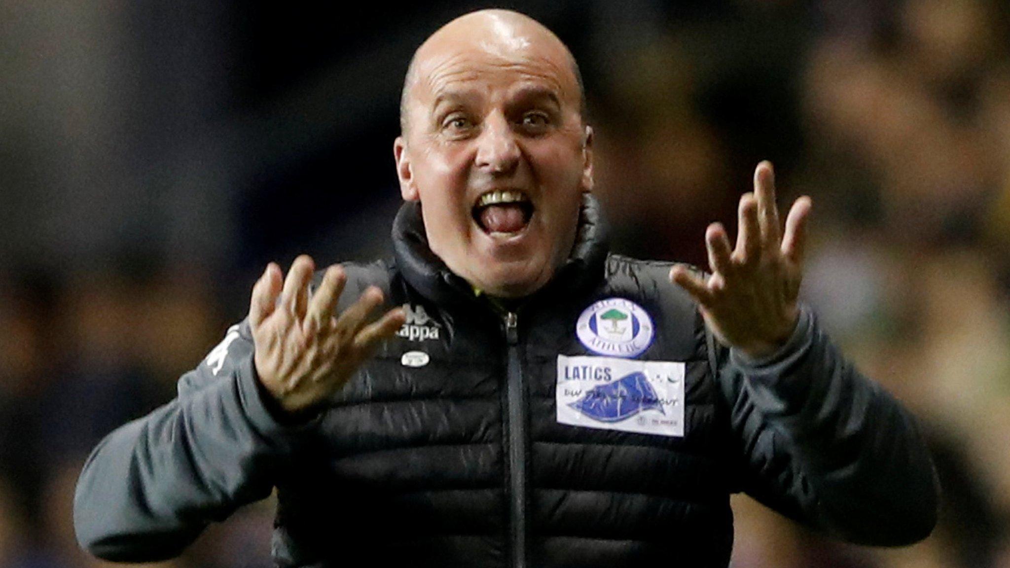 Wigan Athletic manager Paul Cook