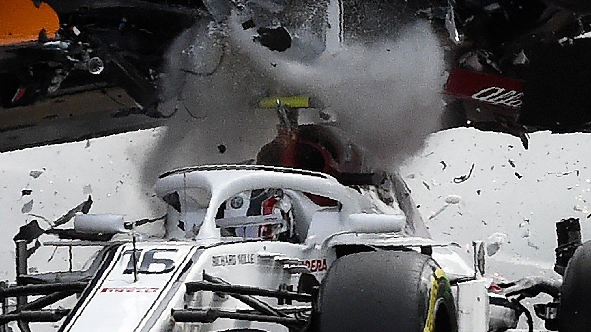 Charles Leclerc in action at the Belgian Grand Prix