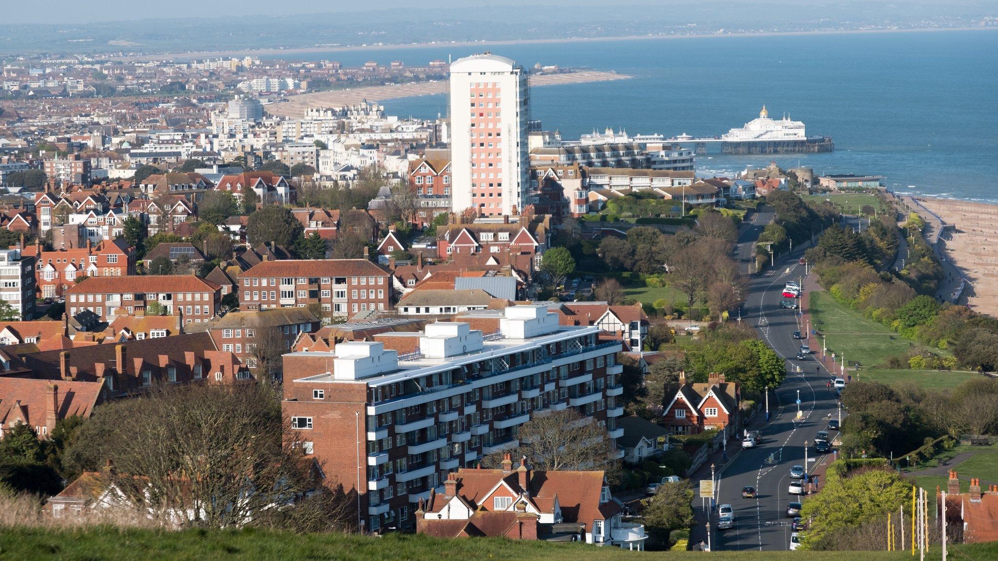 Eastbourne seen from above