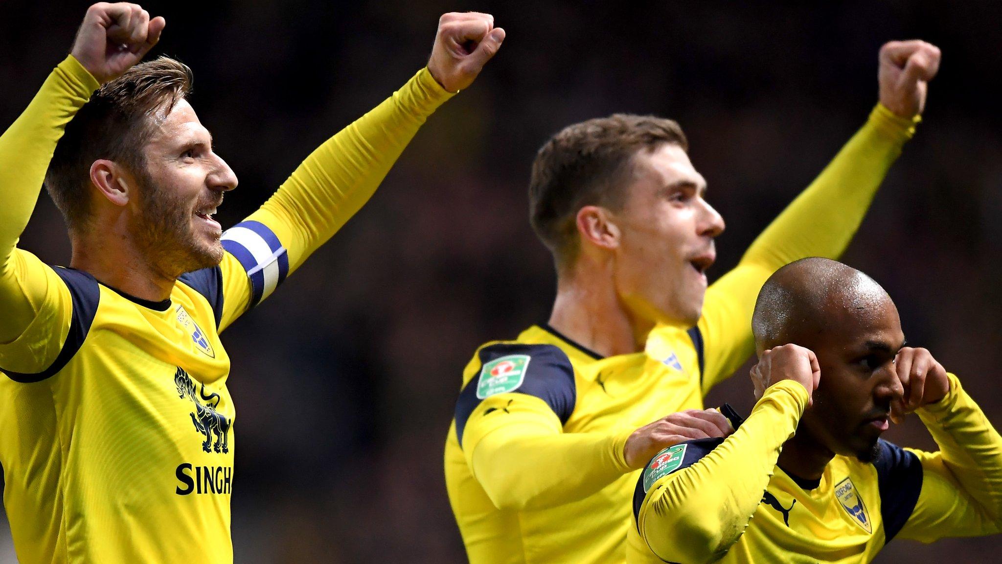 Oxford United celebrate