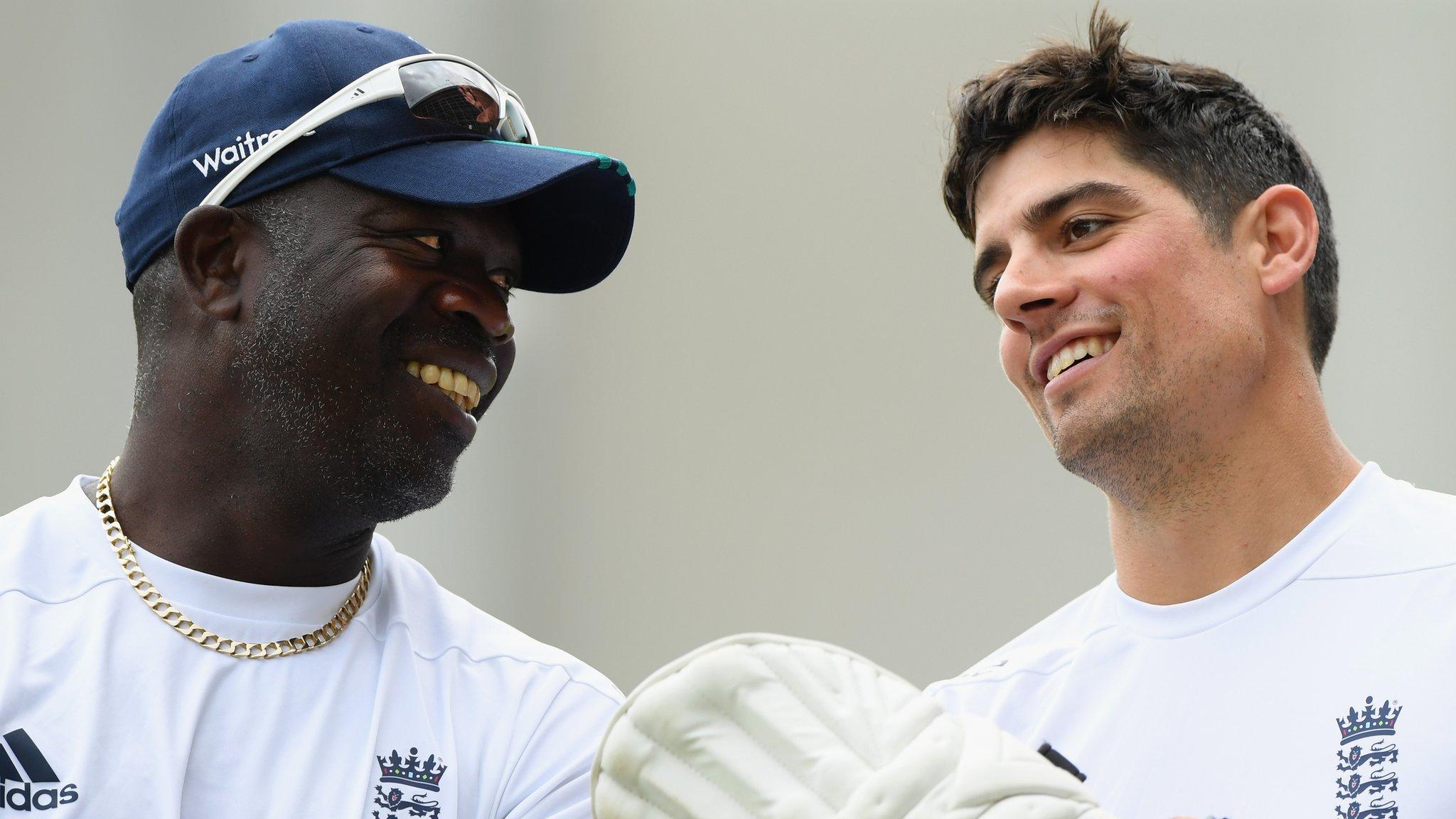 Ottis Gibson talks to Alastair Cook