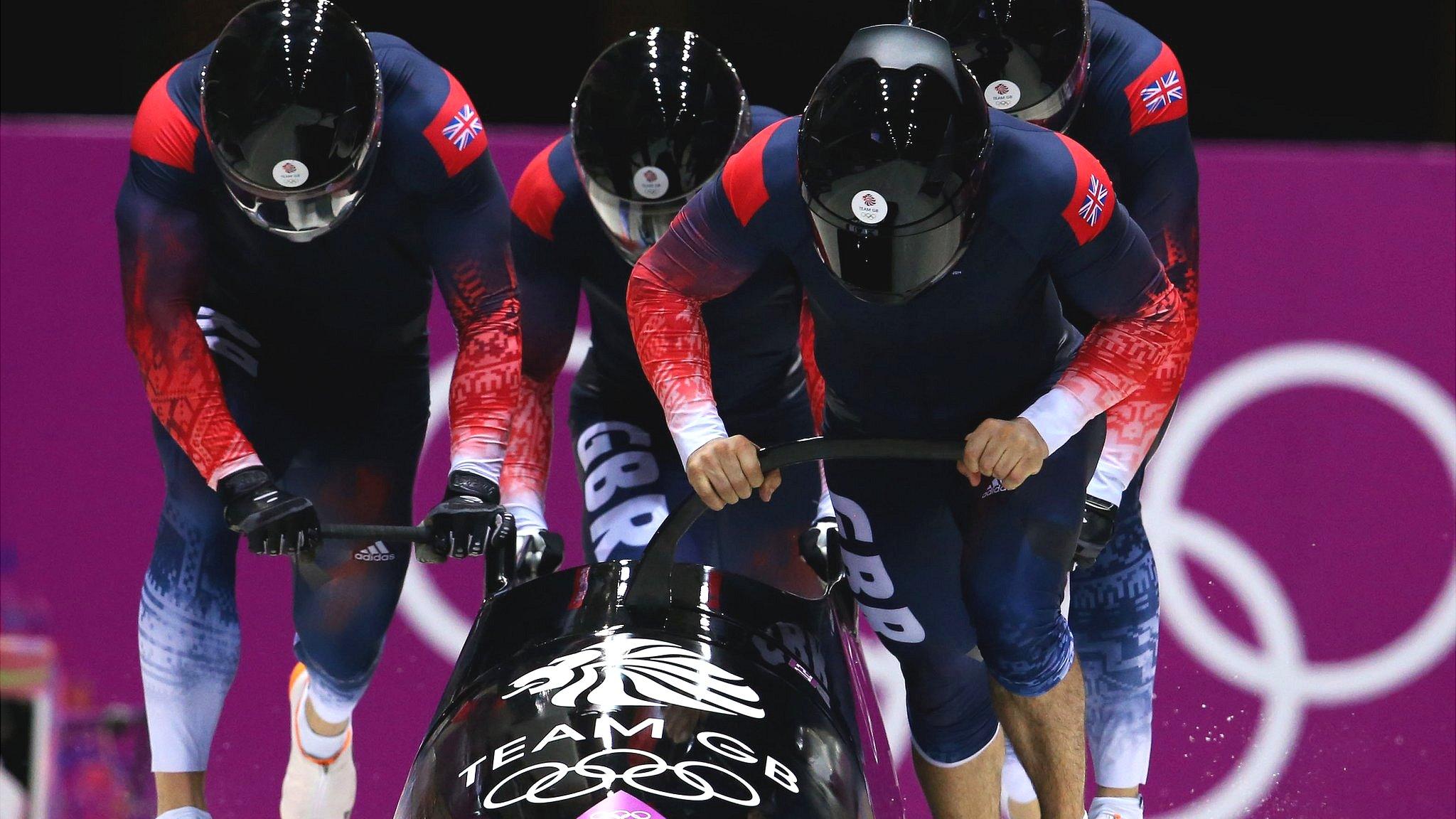 Team GB's four-man bobsleigh, including John Jackson, are set for a bronze medal