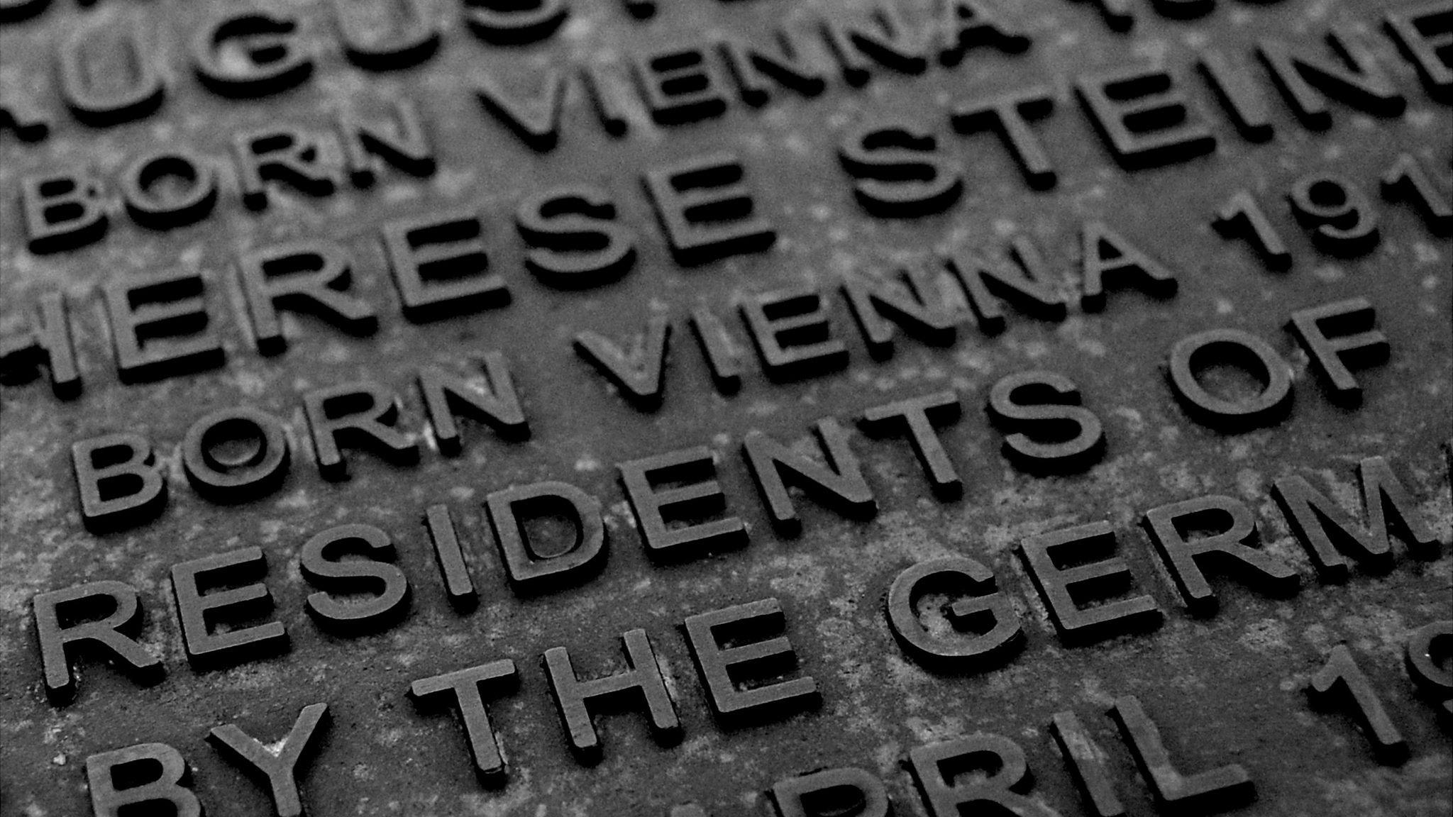 Close up of Guernsey Holocaust plaque