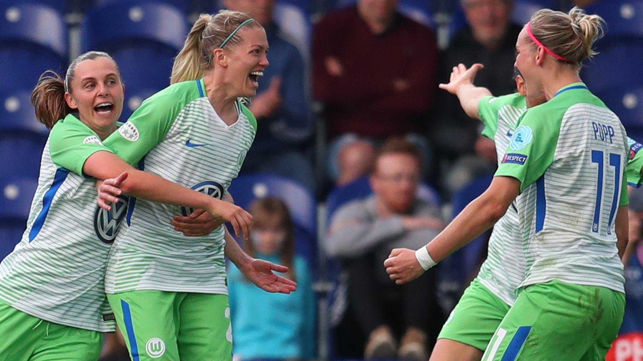 Wolfsburg celebrate