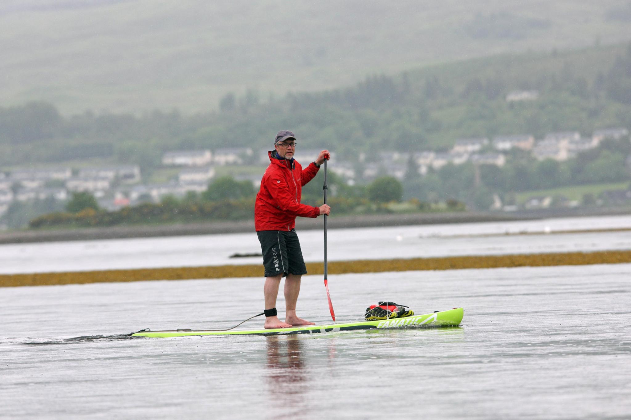 Paddle boarder Carl Habrel