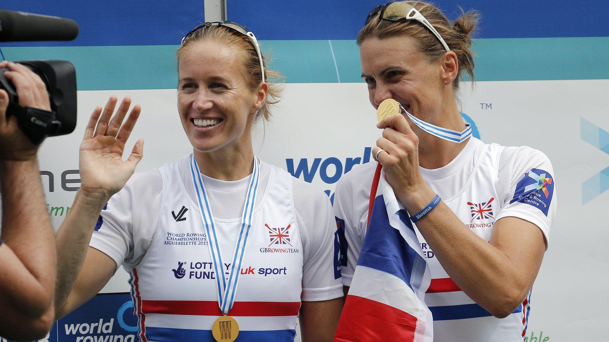 Helen Glover (left) and Heather Stanning