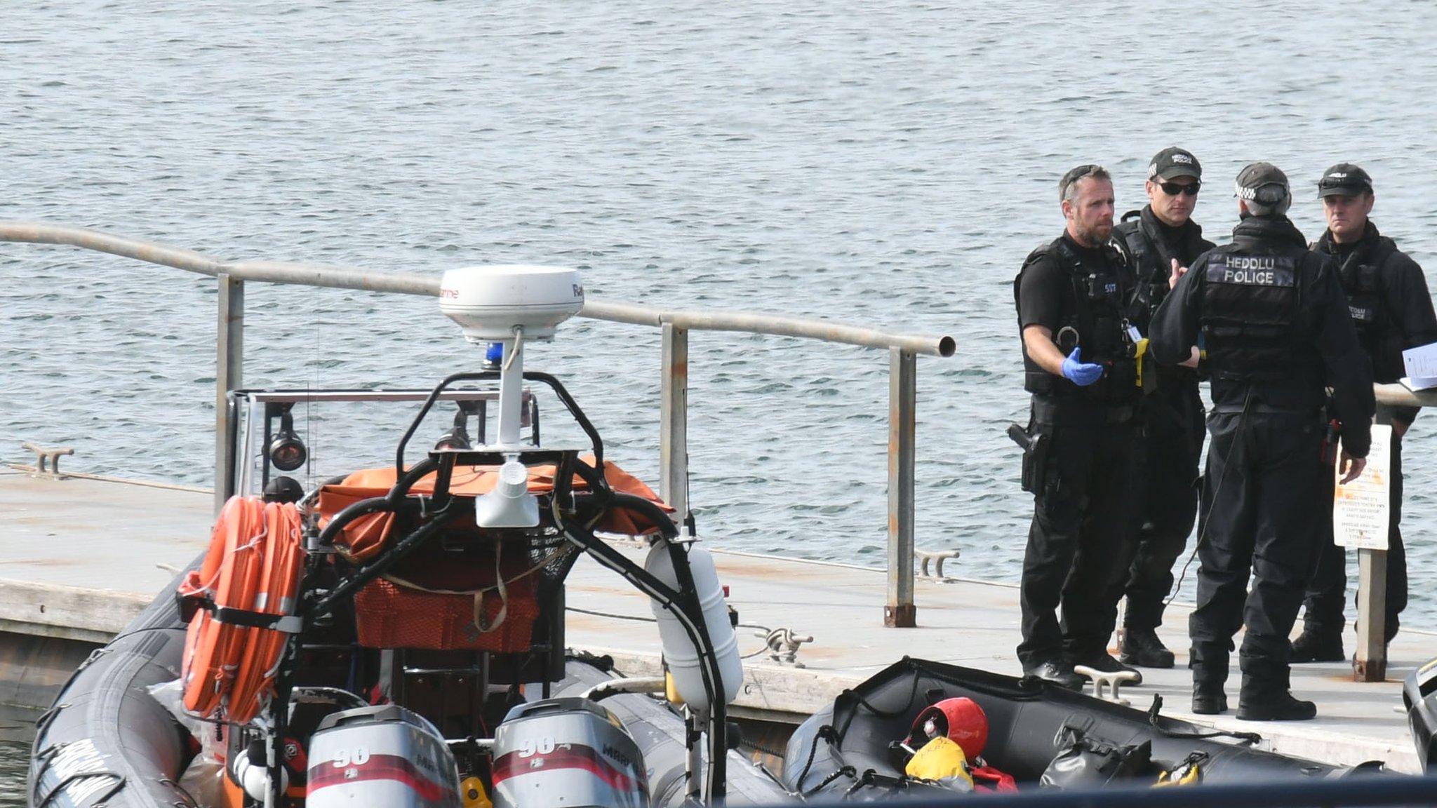 Police at Neyland Marina