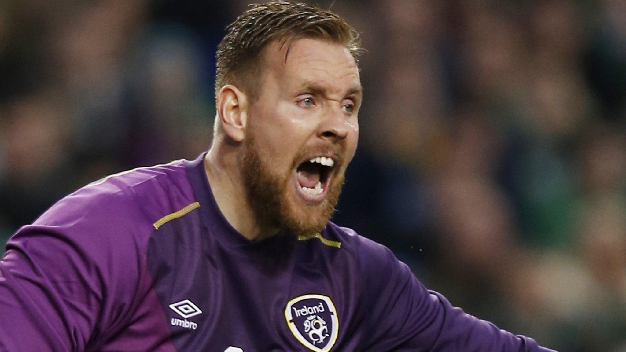 Republic of Ireland goalkeeper Rob Elliot