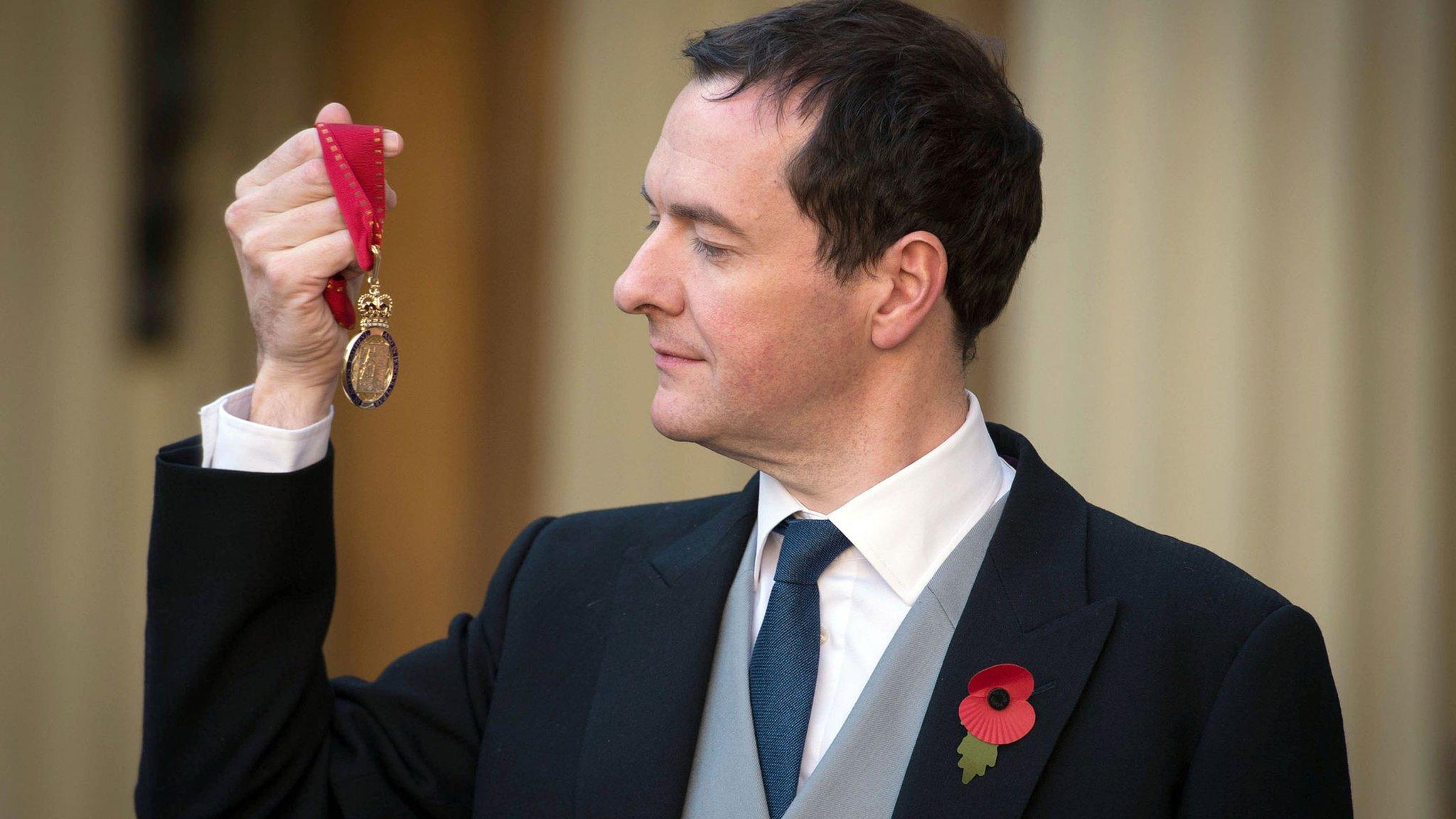 George Osborne at Buckingham Palace