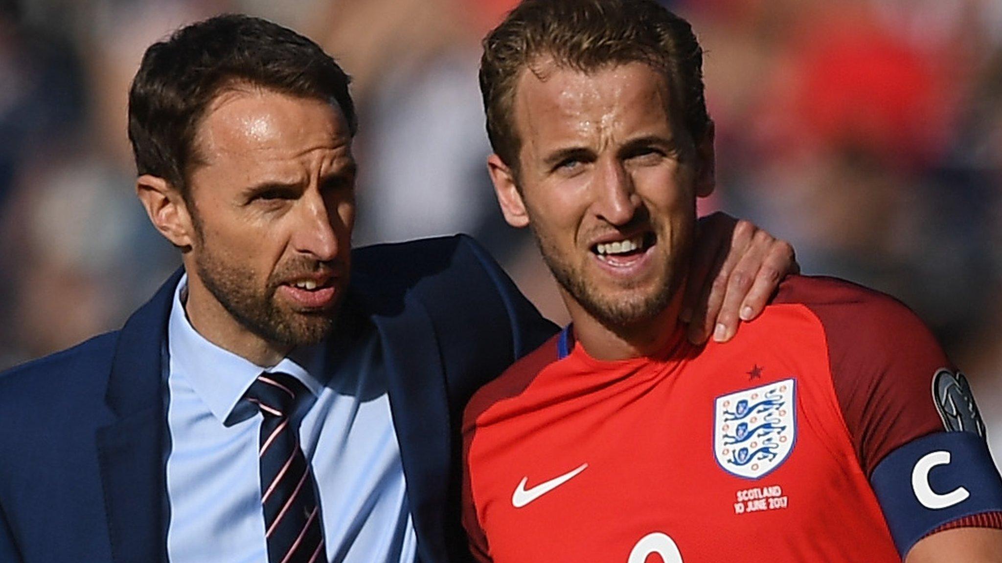 Gareth Southgate and Harry Kane