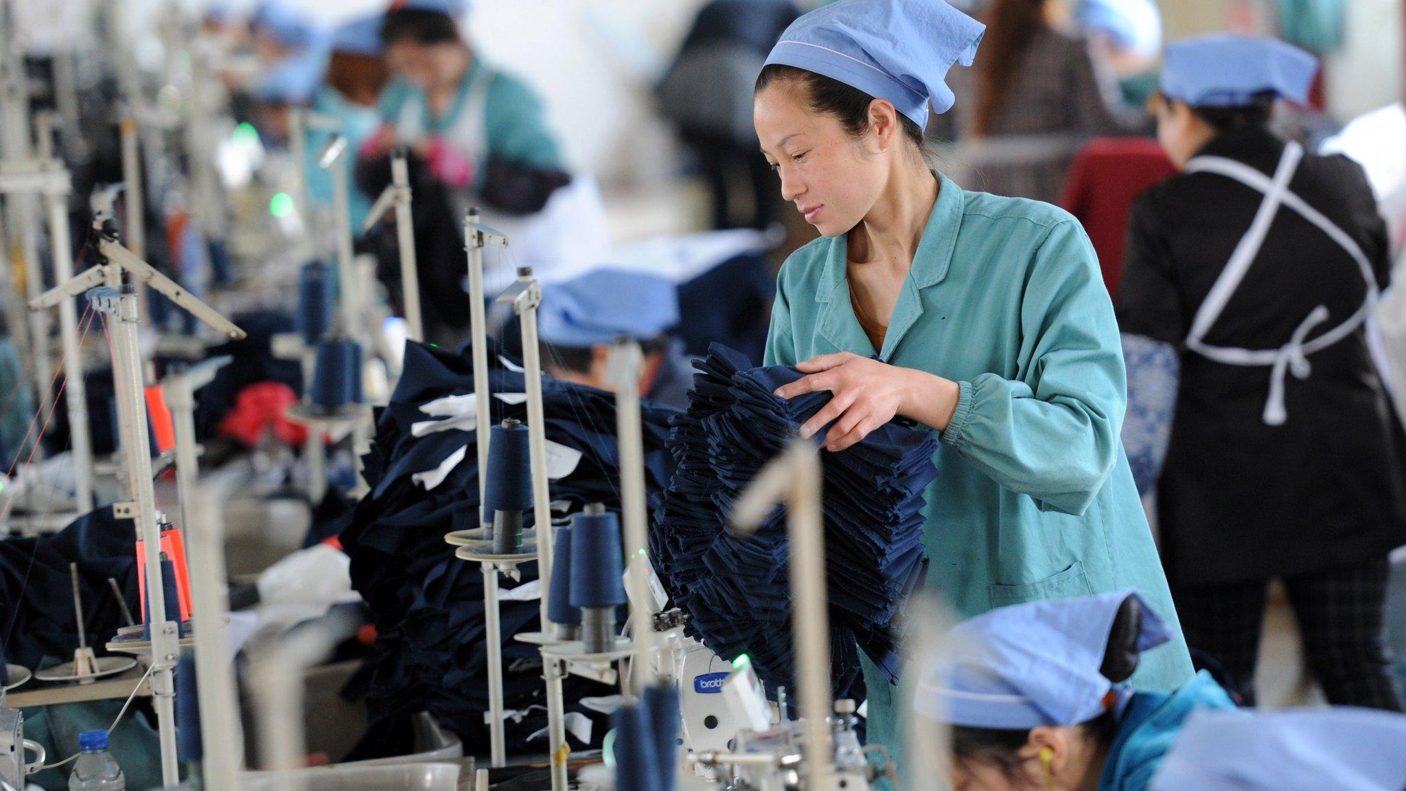 Chinese factory worker