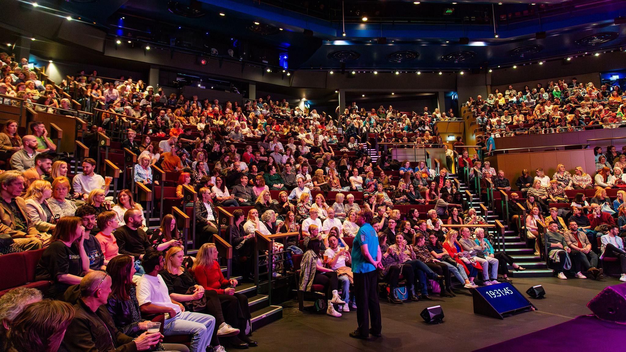 A packed audience at Leeds Playhouse during last year's LIFI festival 