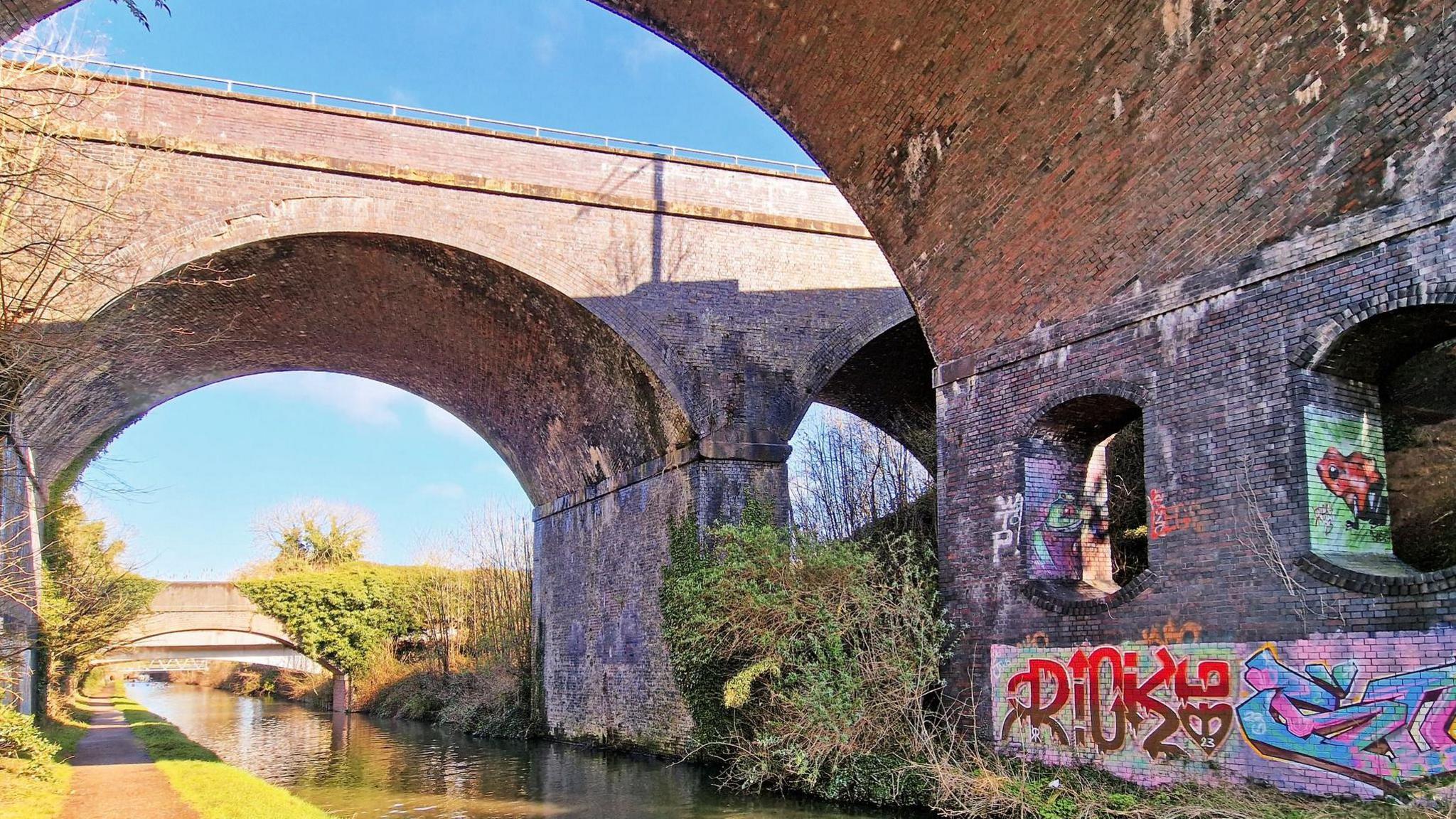 A view of a canal in Wolverhampton