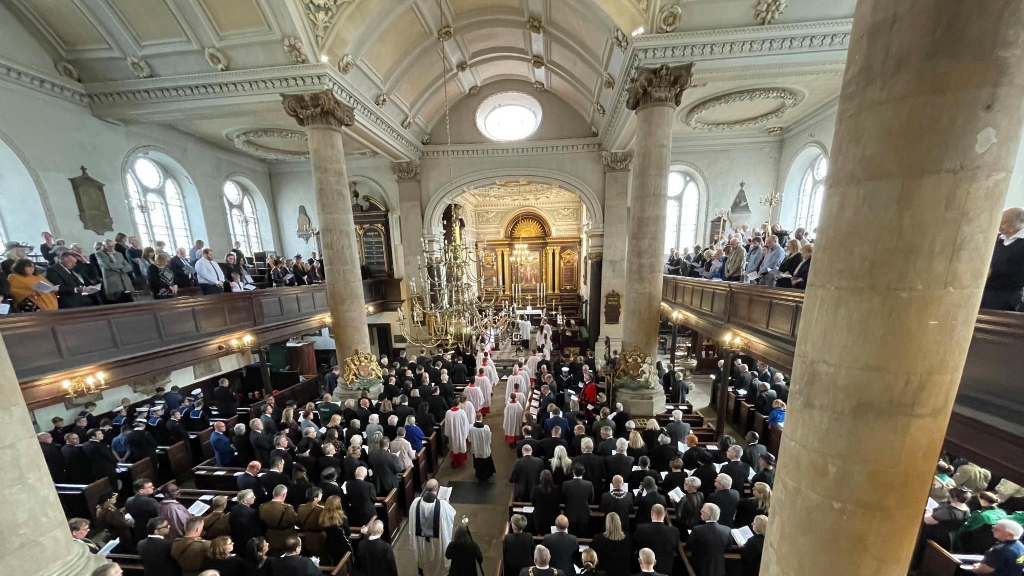 Congregation at All Saints' Church, Northampton