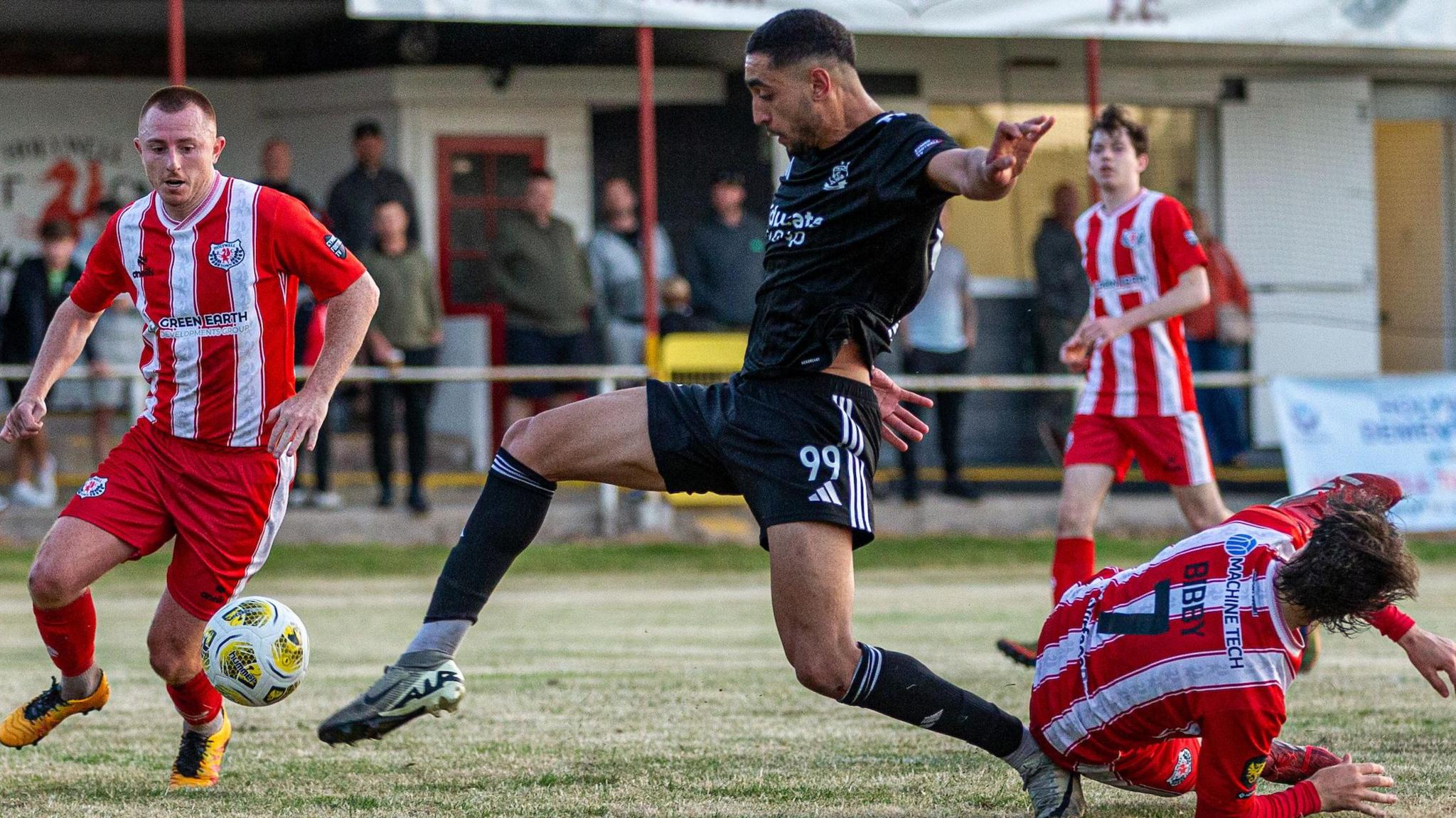 Hussein Mehasseb scores for Connah's Quay Nomads against Holywell