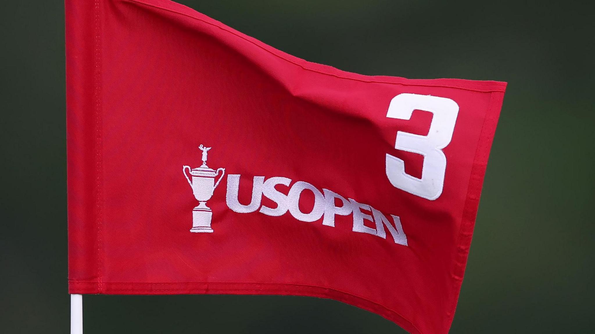The flag for the third hole at Oakmont Country Club