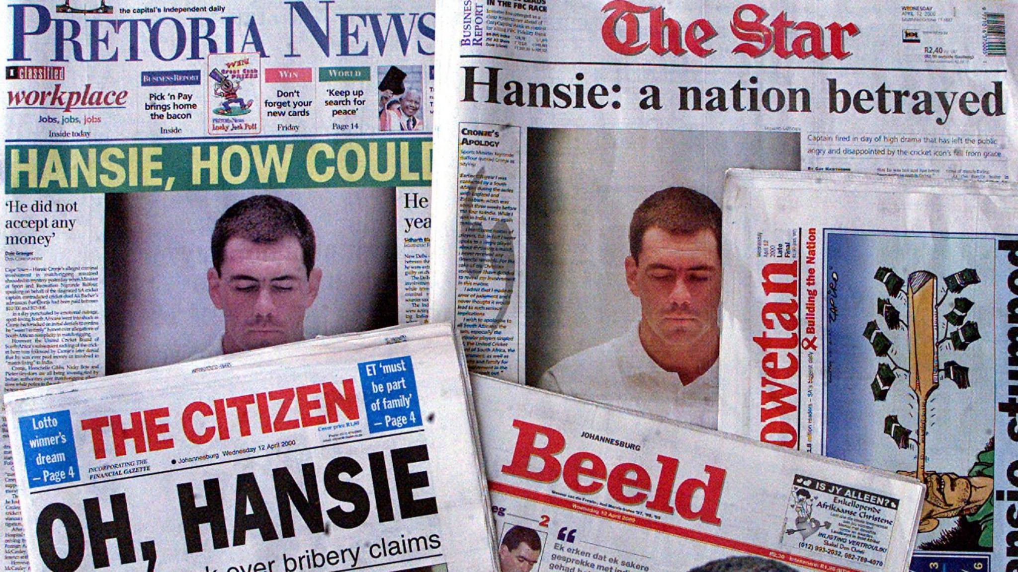 The scandal involving Hansie Cronje gripped South Africa