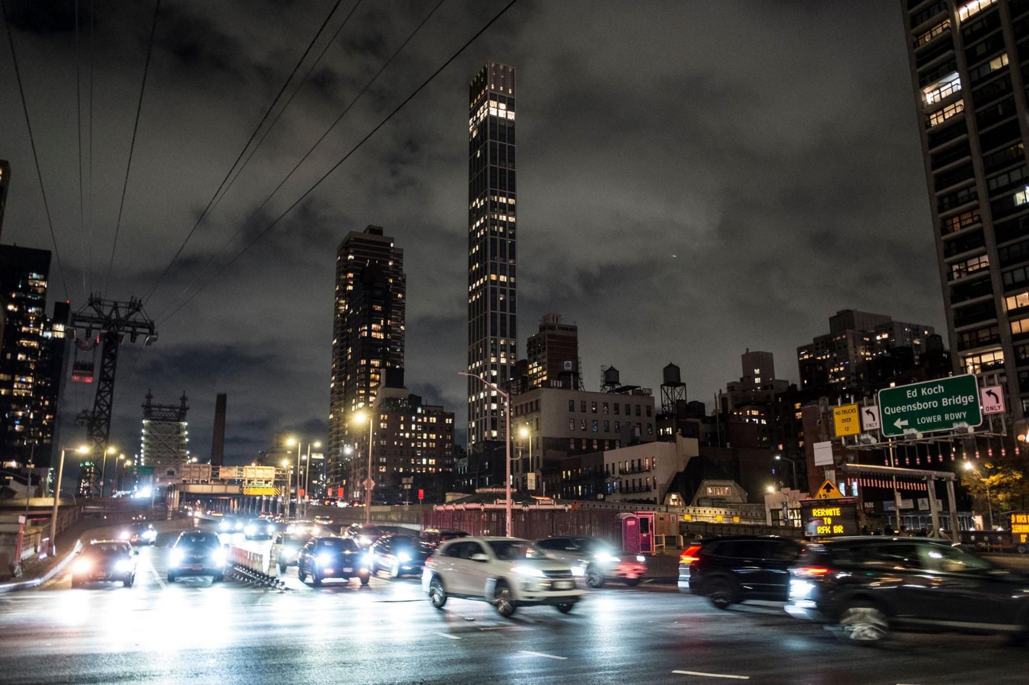 Cars entering New York City, from Queens, over the Ed Koch, Queensborough 59th street bridge