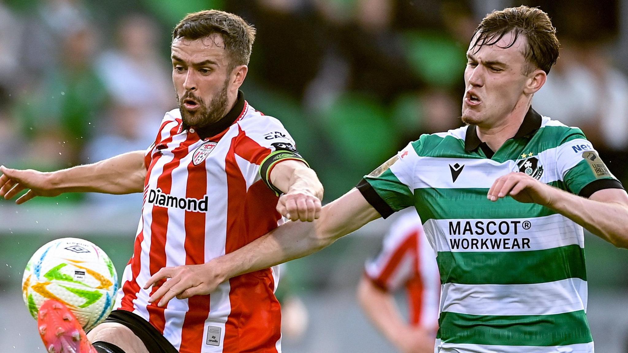 Michael Duffy in action for Shamrock Rovers