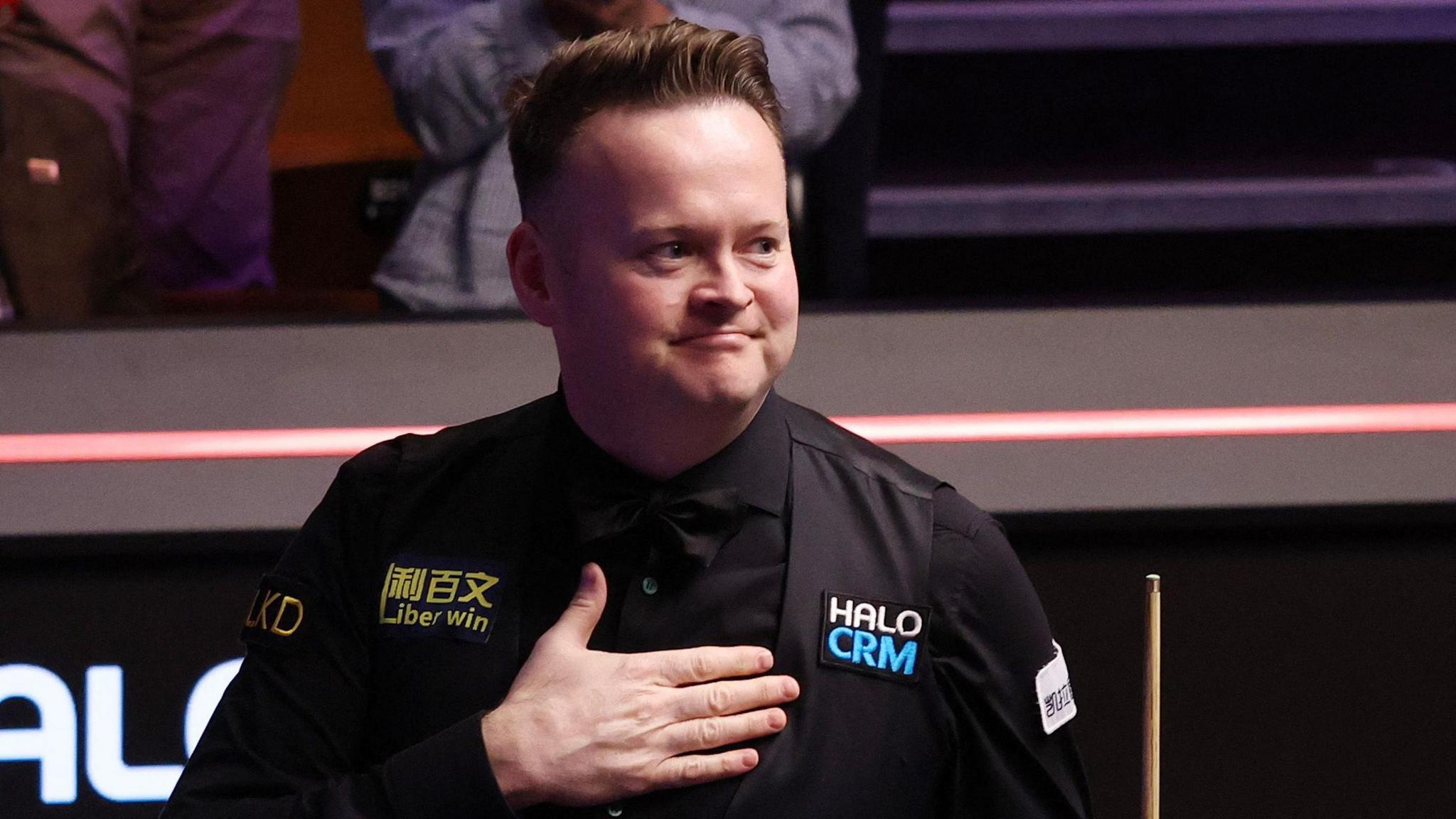 Shaun Murphy celebrates