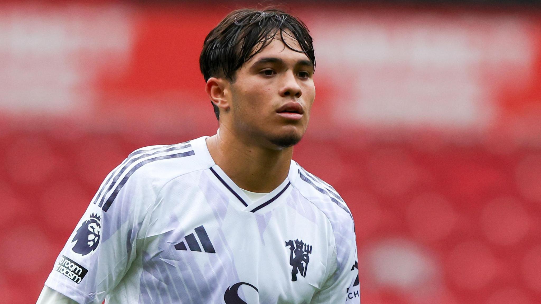 Manchester United forward Gabriele Biancheri